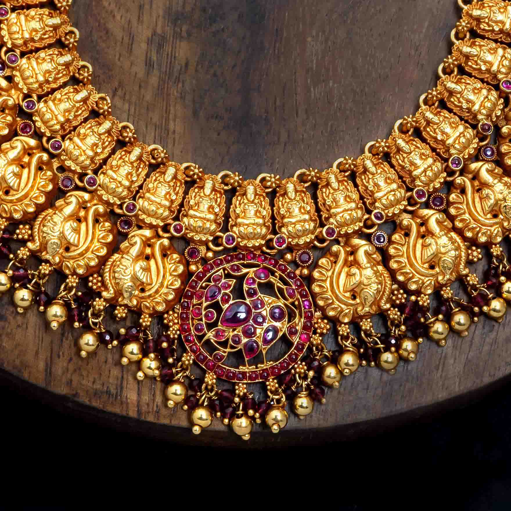 Sreshta Necklace With Earring PSGRNSSR2R-0041 , PSGRJSTSR16R-034