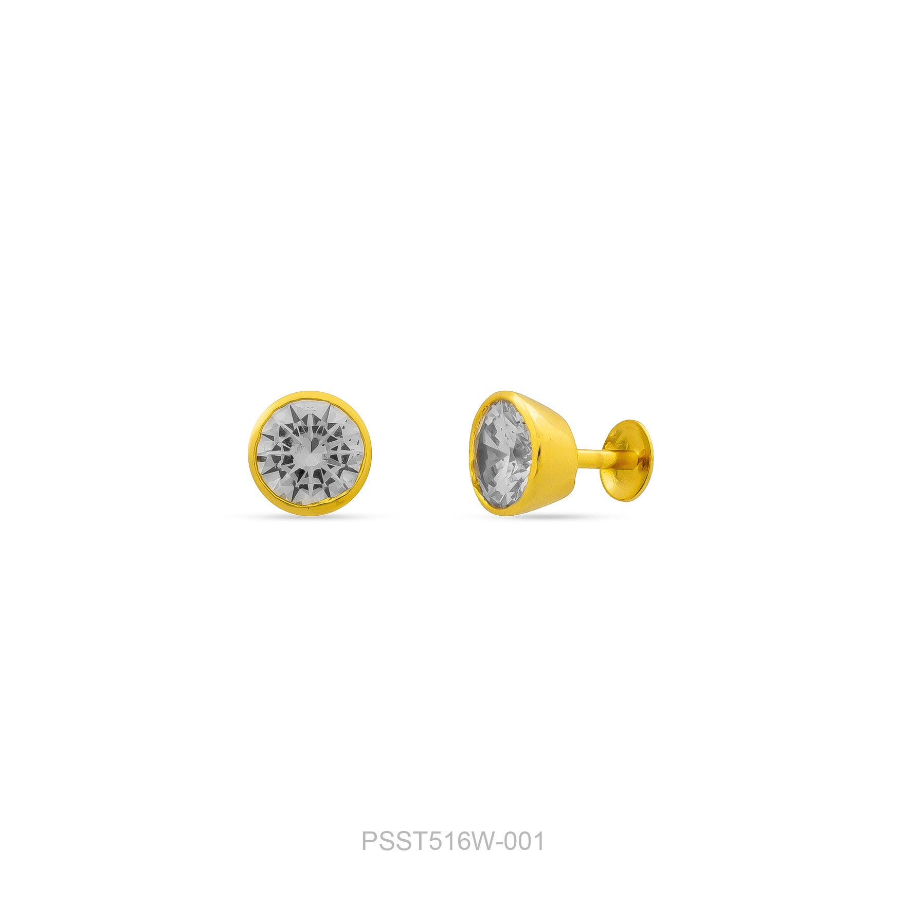 STONE EARRING PSST516W-001