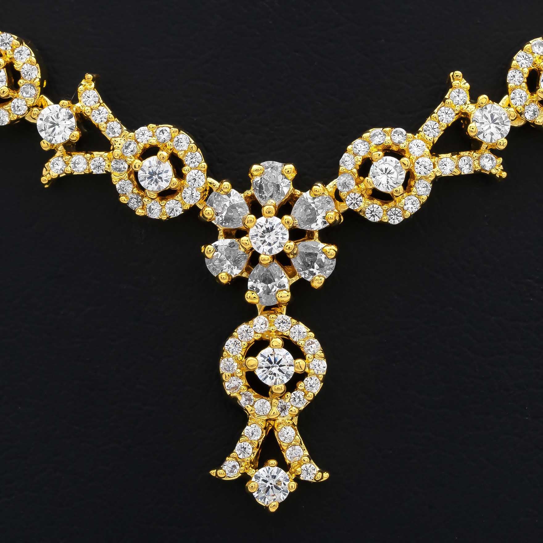 STONE NECKLACE LONG WITH GOLDEN STUD PSNS78W-034, PSHST81W-061
