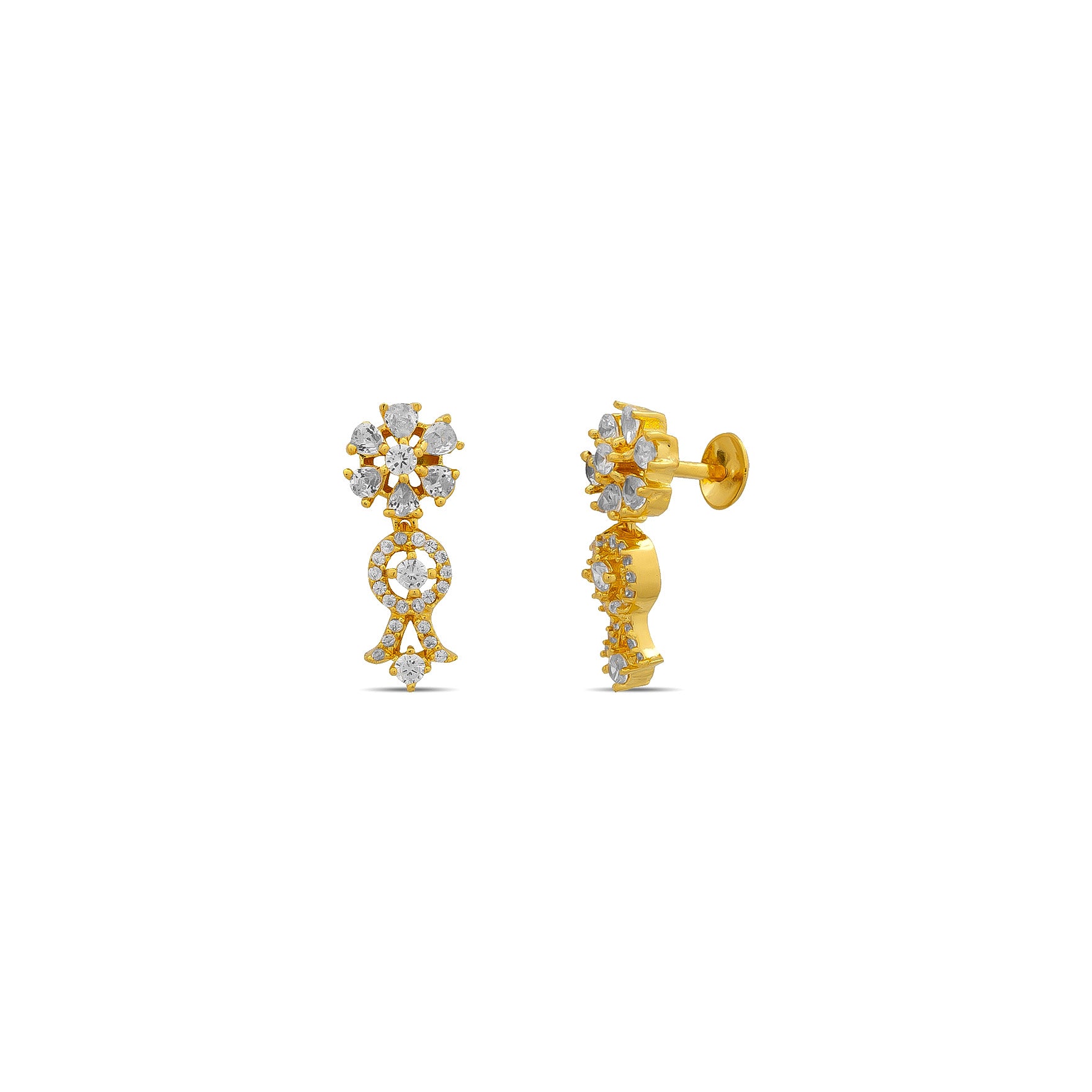 STONE NECKLACE LONG WITH GOLDEN STUD PSNS78W-034, PSHST81W-061