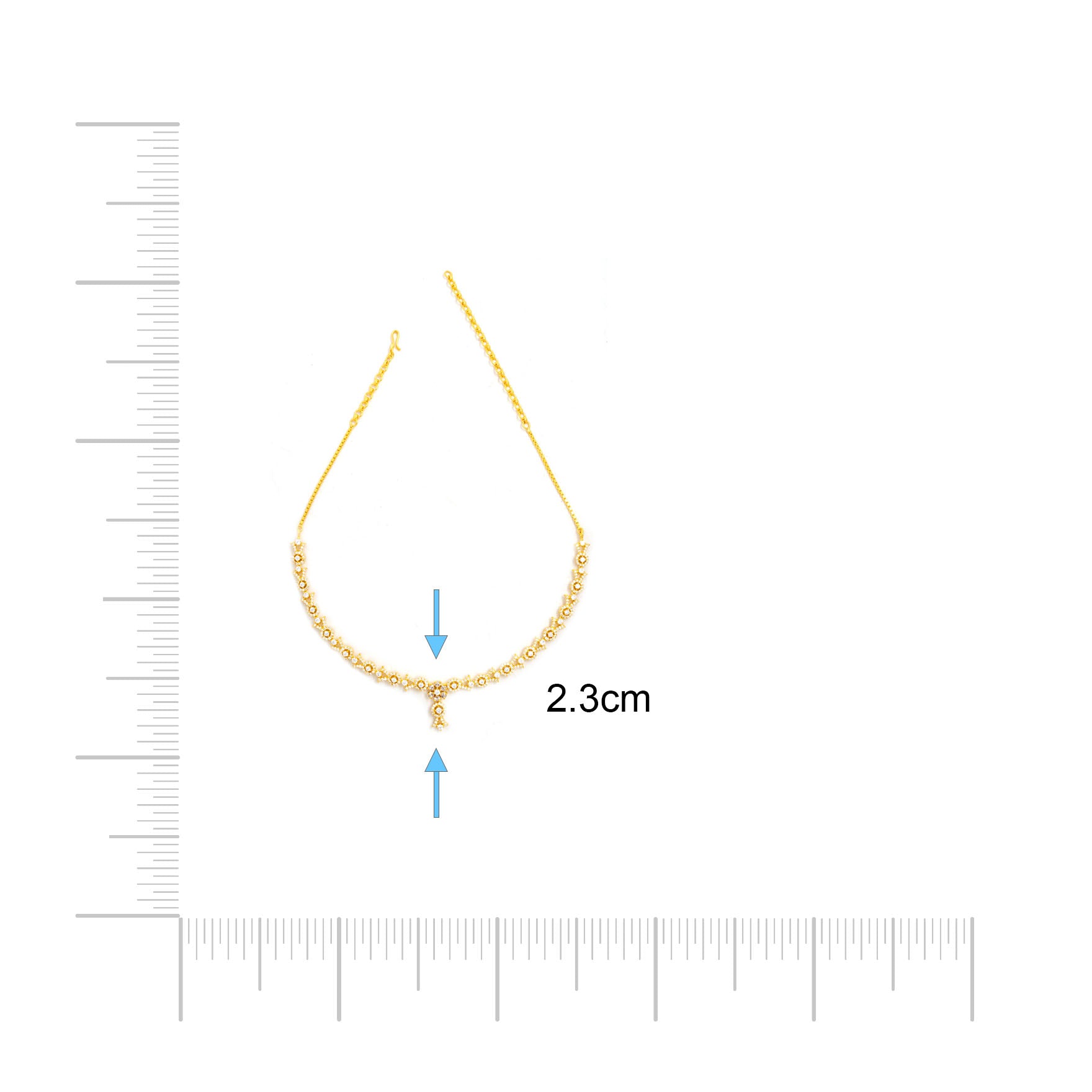 STONE NECKLACE LONG WITH GOLDEN STUD PSNS78W-034, PSHST81W-061