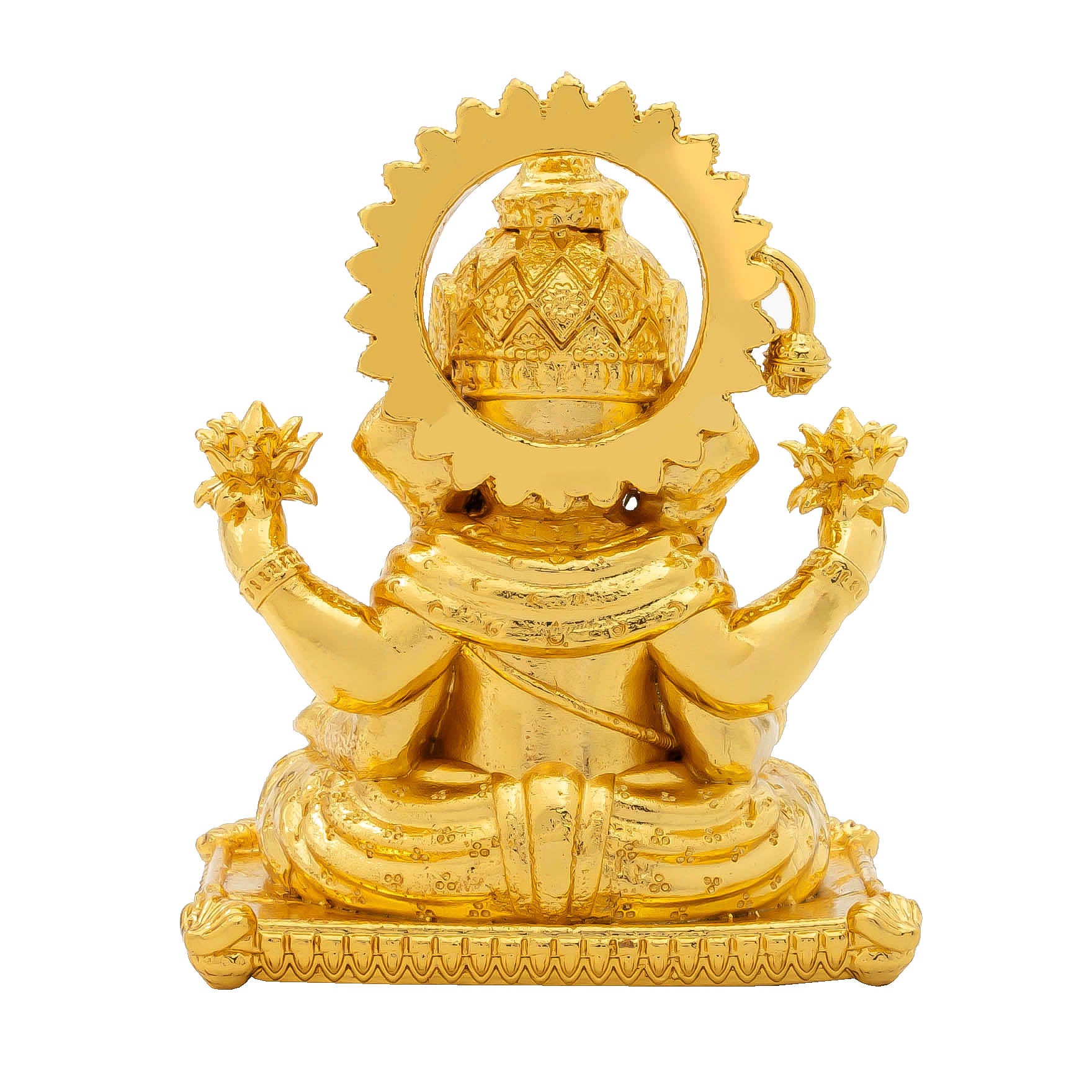 Lord Ganesha Idol – Traditional Hindu Deity Sculpture – Ganapati Murti/Statue with Arch Design – Home Temple & Puja Gift | PIDG225-0031