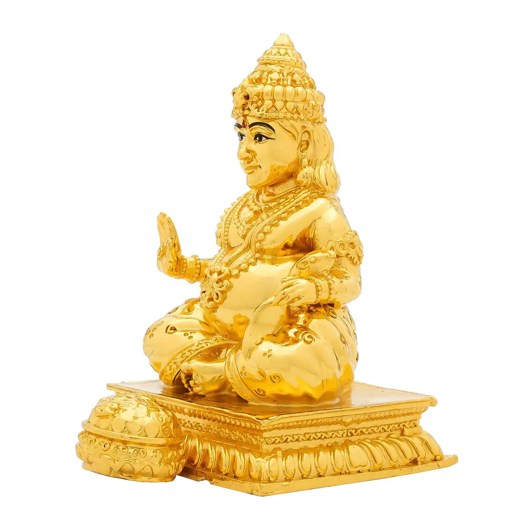 Lord Kubera Idol – Traditional Hindu Wealth God Sculpture – Indian Mandir Decor – Home & Festive Gift | PIDKU4-055