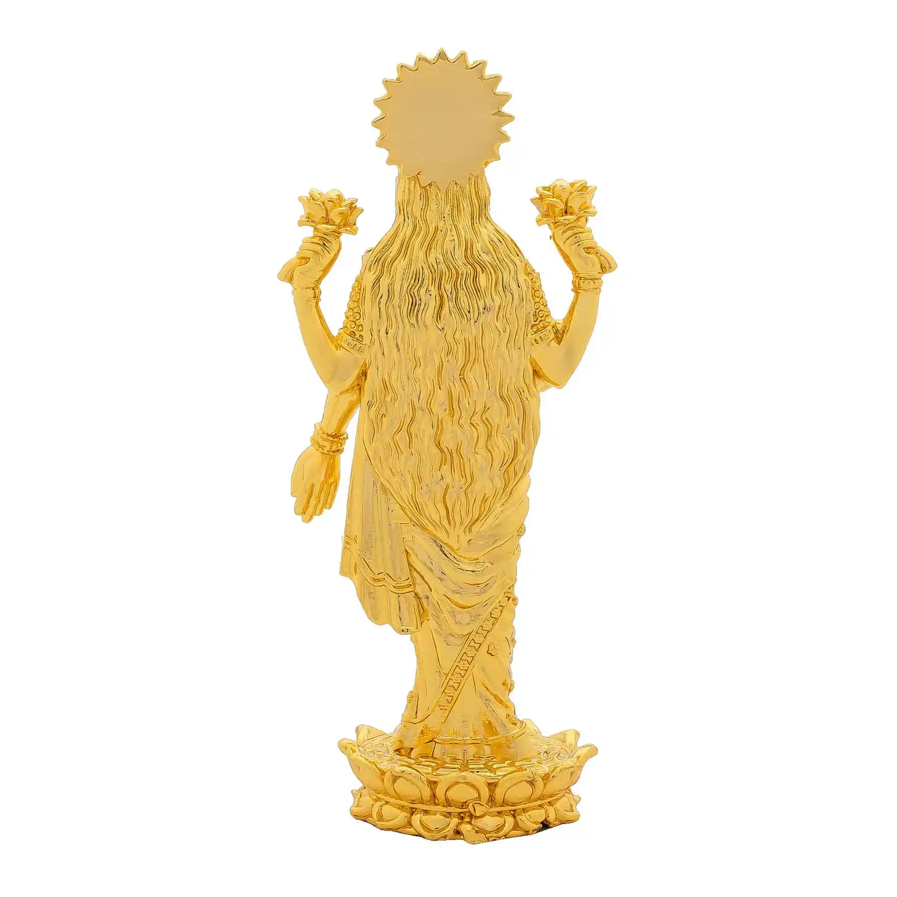 Goddess Lakshmi devi Idol – Traditional Hindu Deity Sculpture – Lakshmi Mandir Decor – Home & Puja Gift PIDLA85-009
