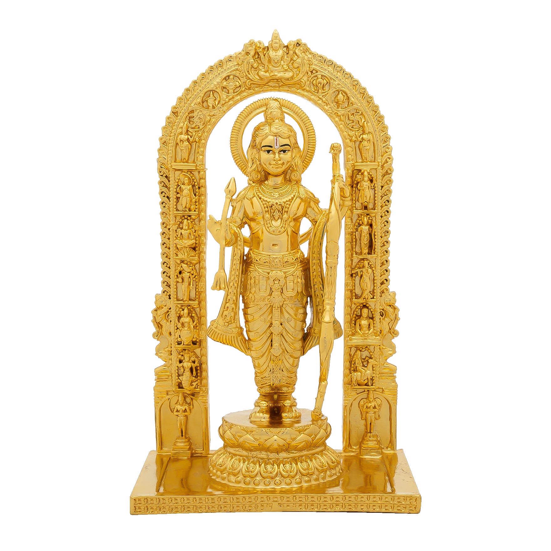 “Lord Murugan Idol – Subramanya Swamy Golden Statue for Pooja, Temple & Home Decor” PIDSR6-0022