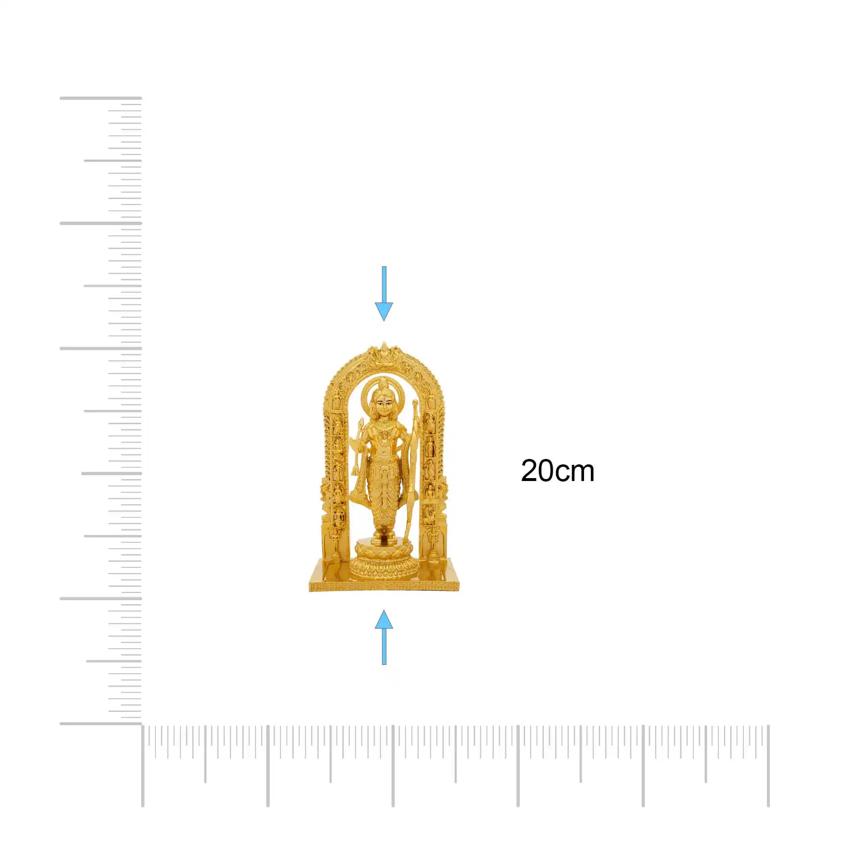 “Lord Murugan Idol – Subramanya Swamy Golden Statue for Pooja, Temple & Home Decor” PIDSR6-0022