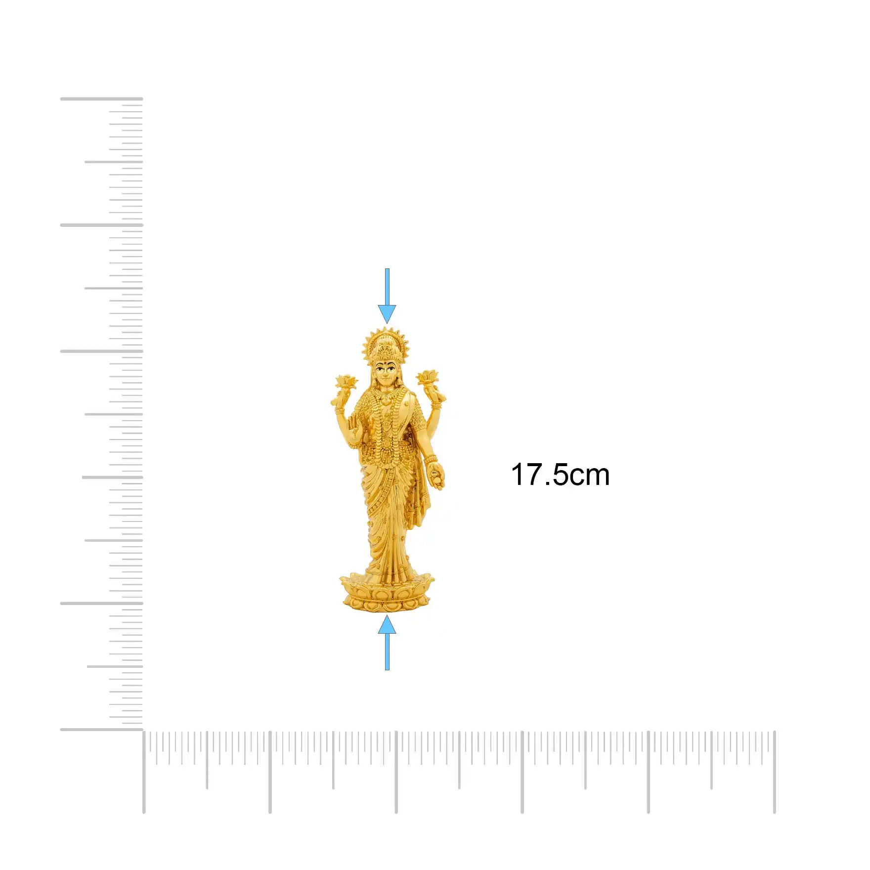 Goddess Lakshmi Idol – Standing Posture Design – Traditional Hindu Deity Sculpture – Lakshmi Mandir Decor – Home & Puja Gift | PIDLA78-0021