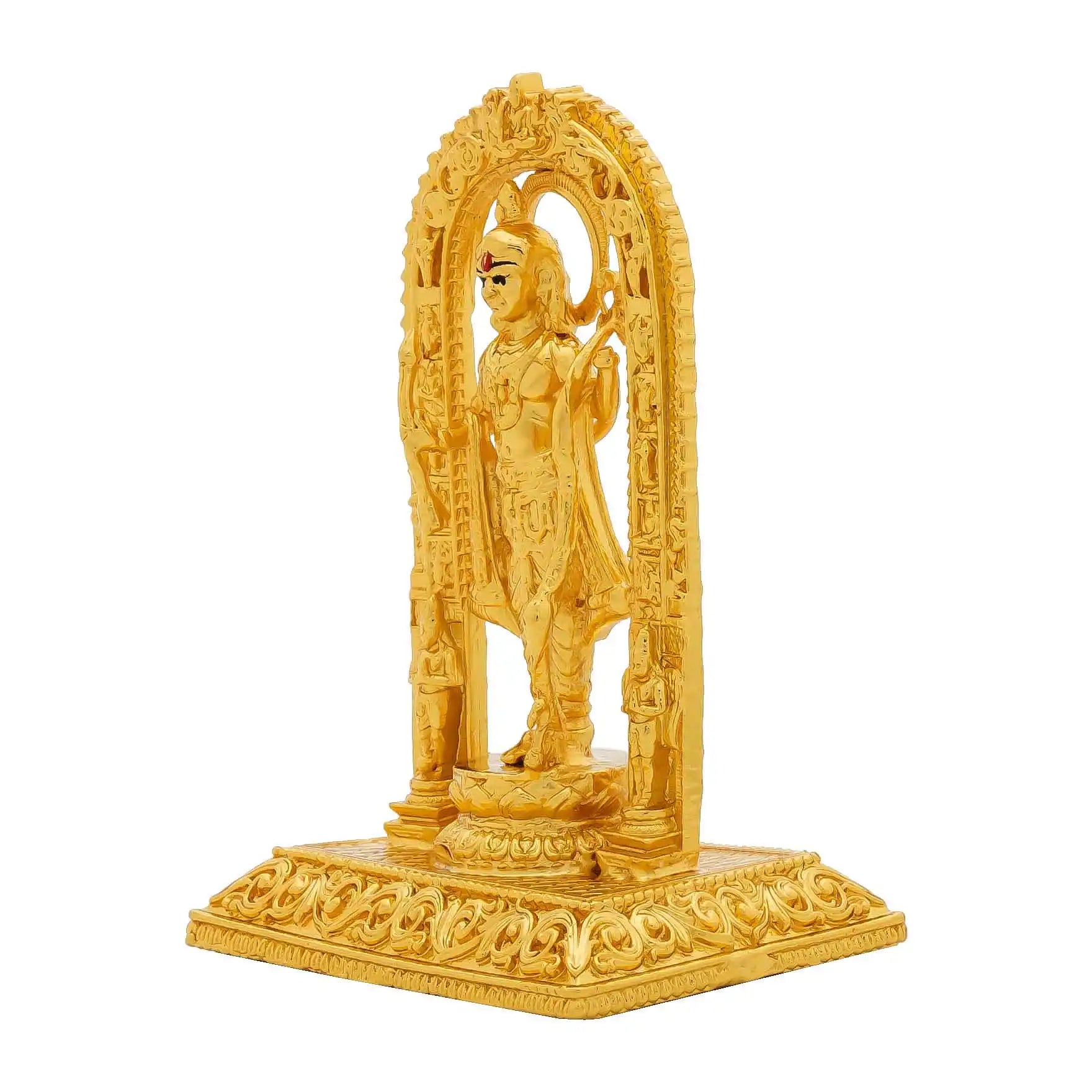 “Lord Murugan Idol – Kartikeya Subramanya Swamy Golden Statue for Pooja & Home Temple” PIDSR4-053
