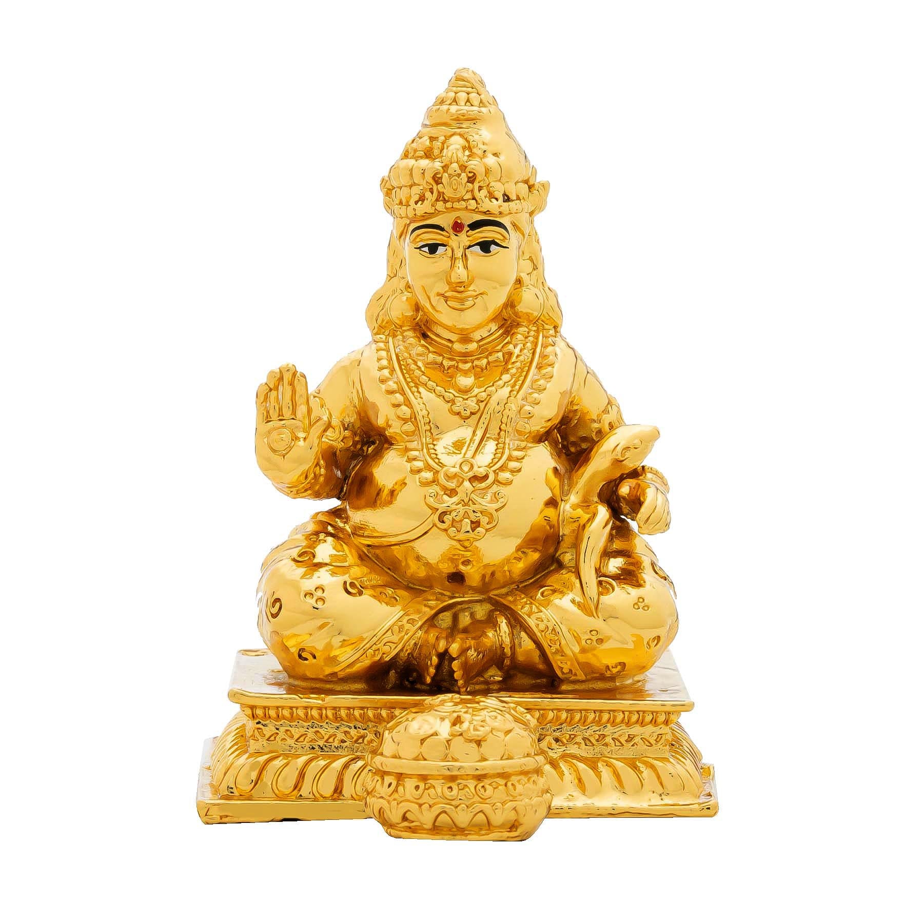Lord Kubera Idol – Traditional Hindu Wealth God Sculpture – Indian Mandir Decor – Home & Festive Gift | PIDKU7-004