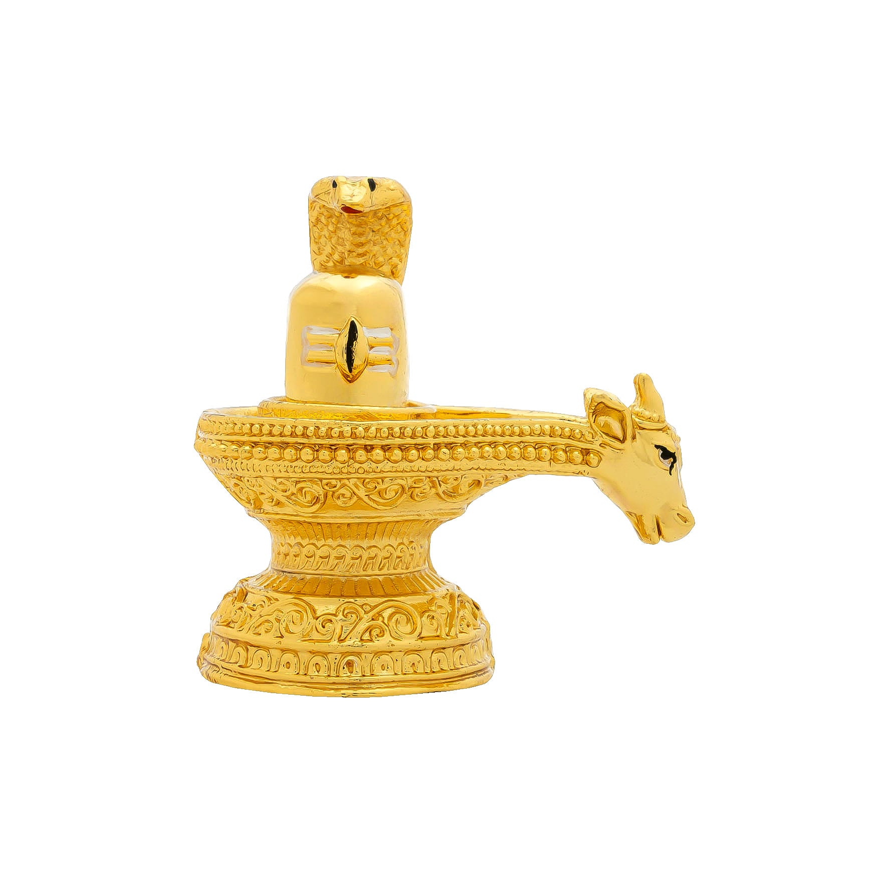 “Shivling Idol with Nandi – Lord Shiva Murti for Home Temple, Pooja & Decor” PIDSIL21-003