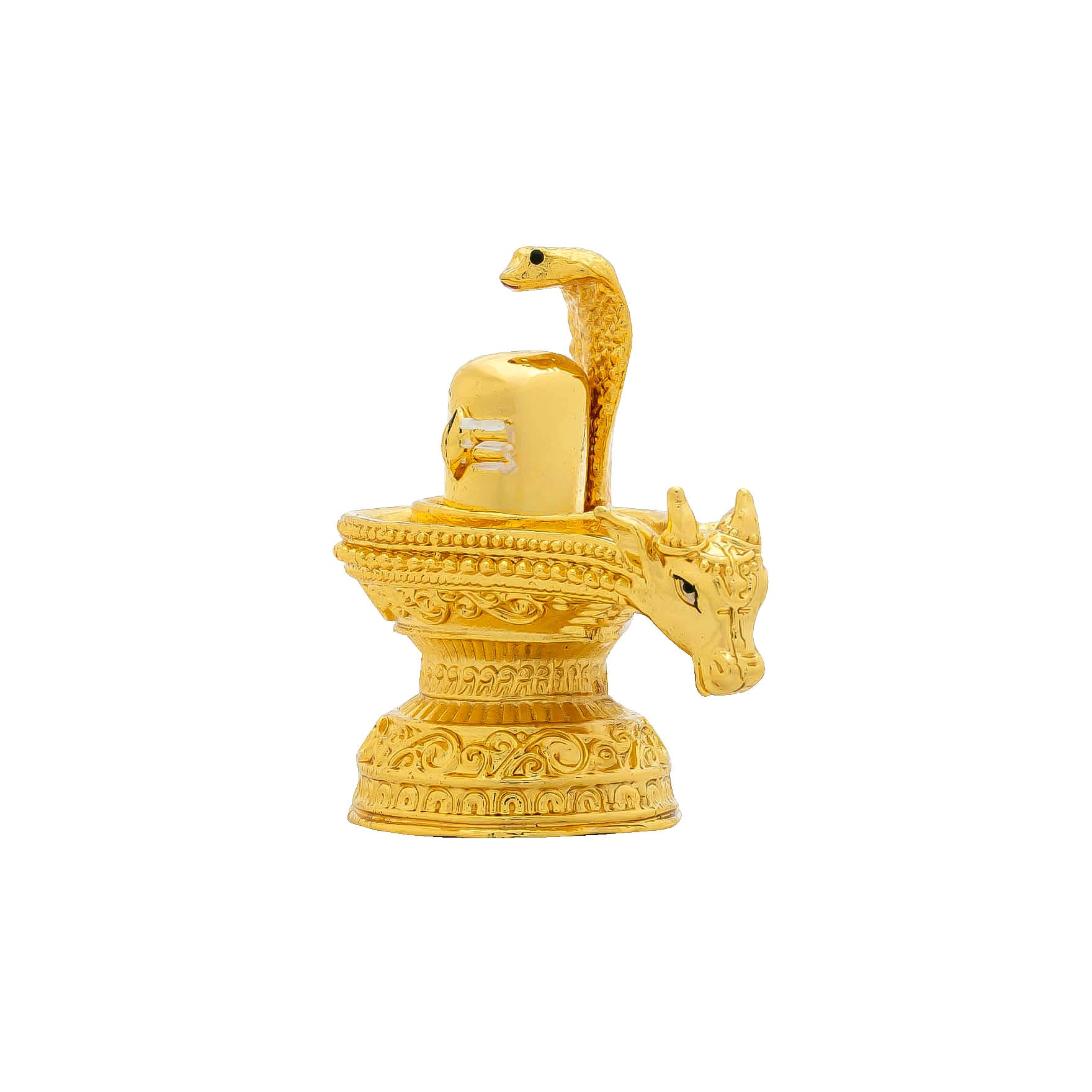“Shivling Idol with Nandi – Lord Shiva Murti for Home Temple, Pooja & Decor” PIDSIL21-003