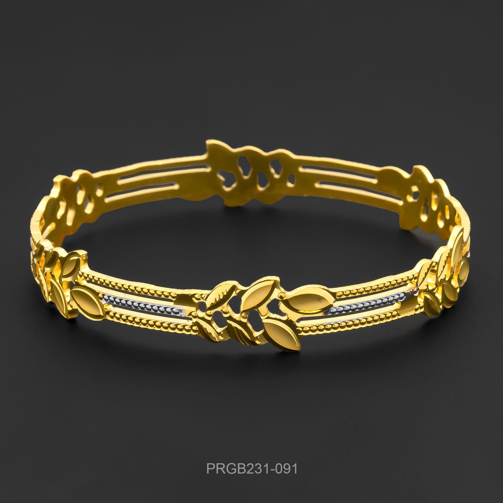 RHODIUM BANGLE PRGB231-091