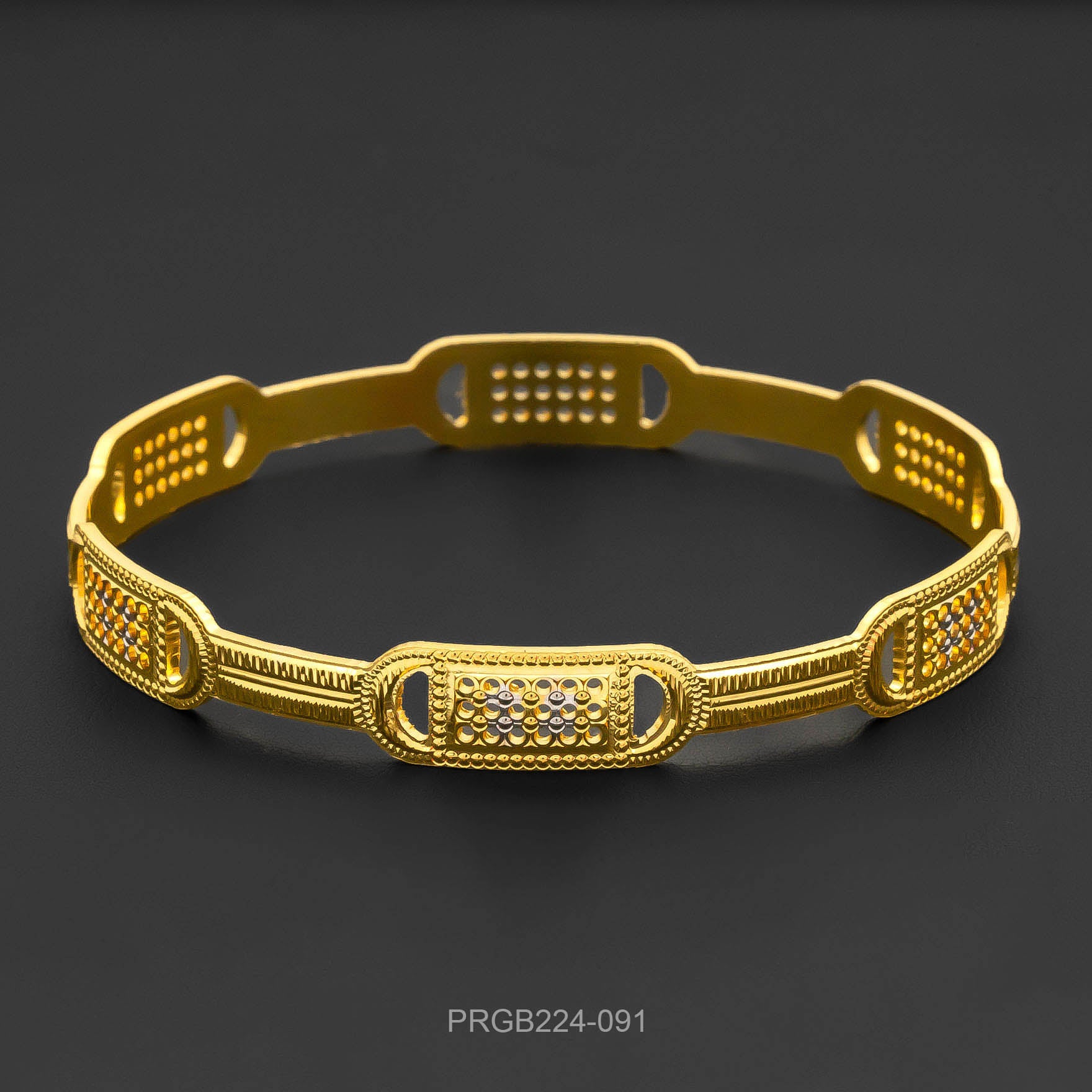 RHODIUM BANGLE PRGB224-091