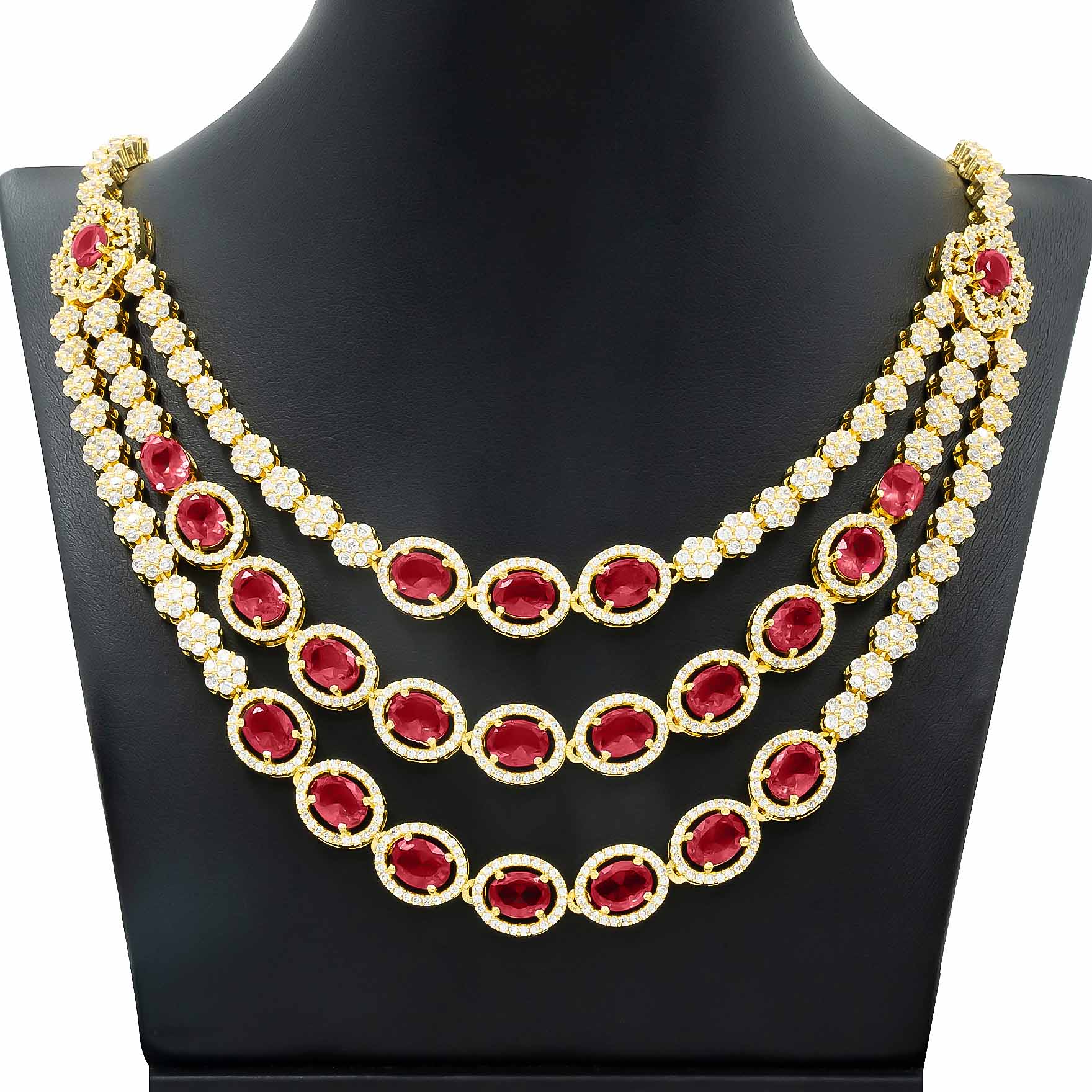 Stone Necklace with Stud PMSNS2WX-0061, PMSHST19WX-022