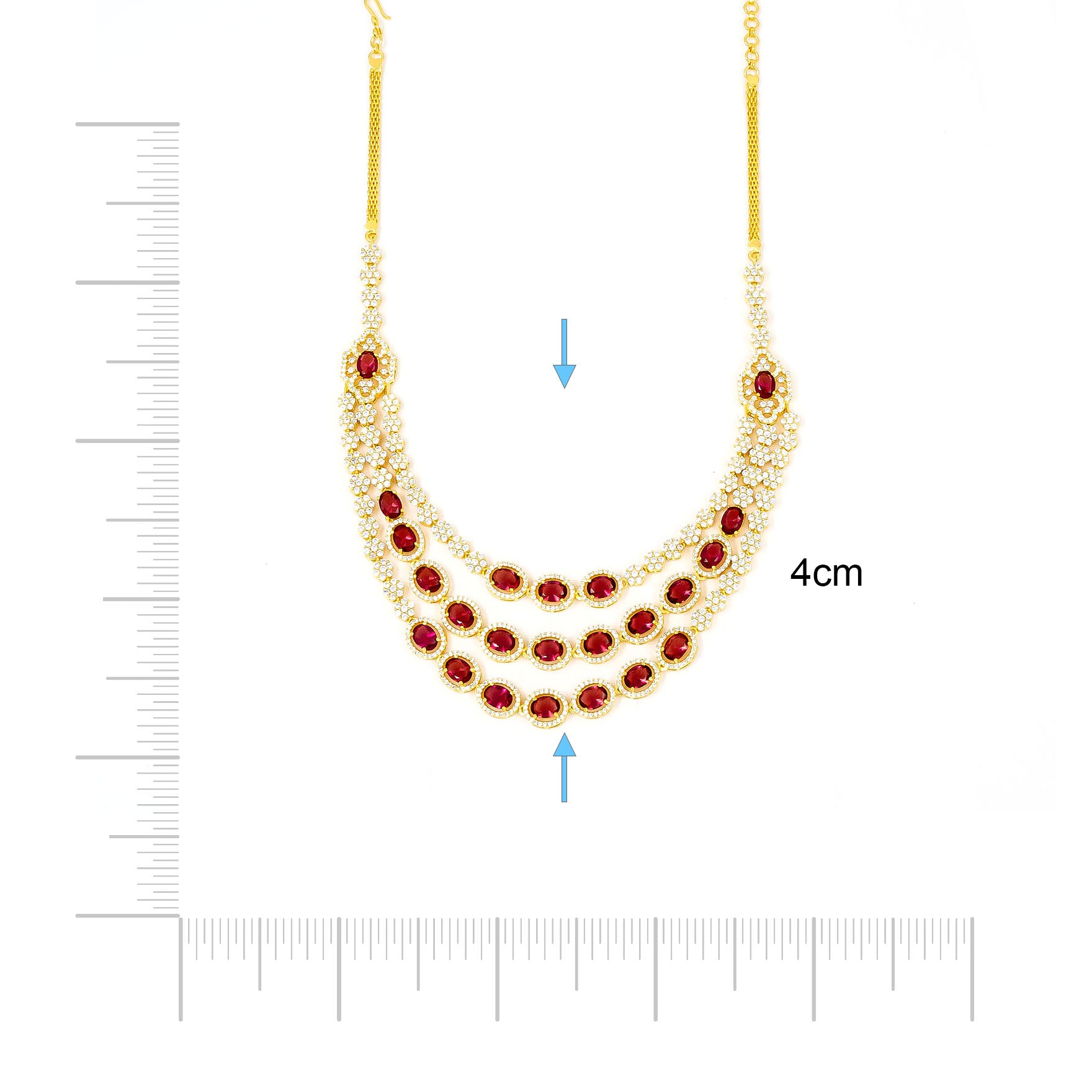 Stone Necklace with Stud PMSNS2WX-0061, PMSHST19WX-022