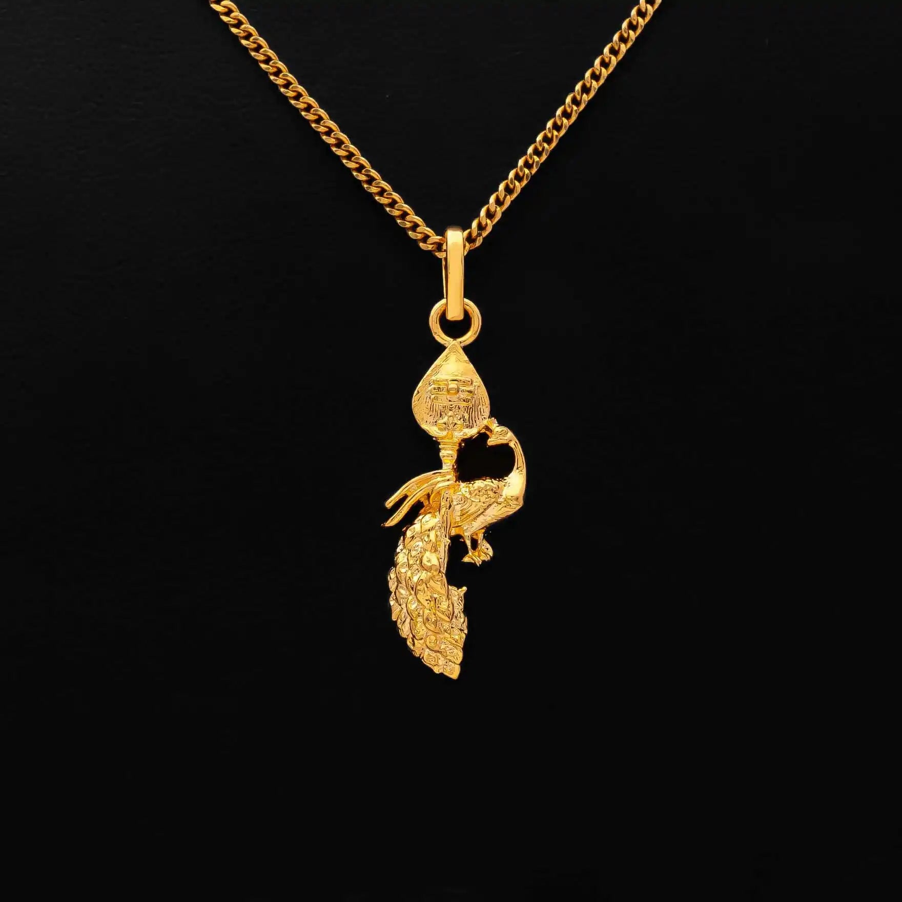 Peacock pendant 