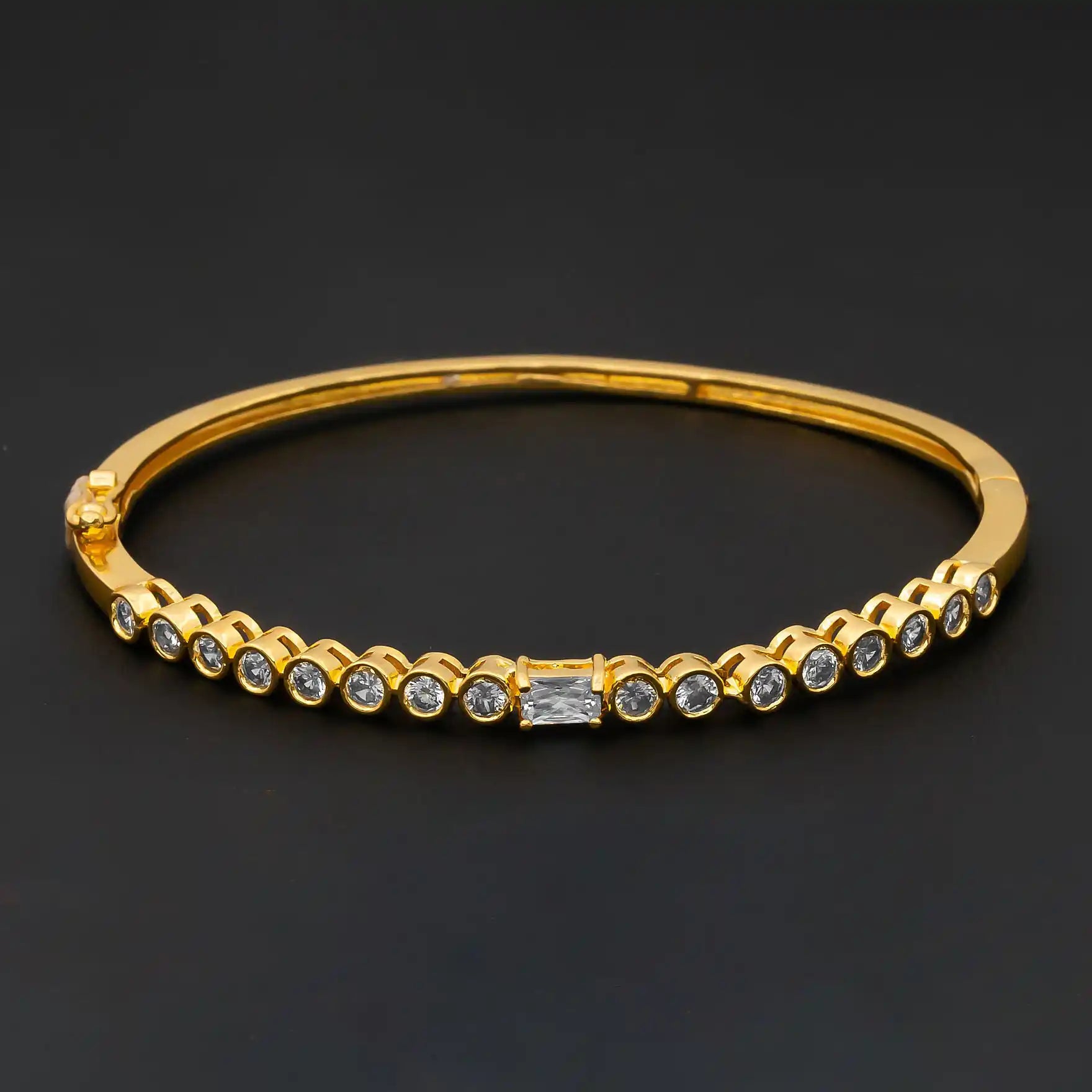 Stone Bracelet Bangle PSBRB65W-002