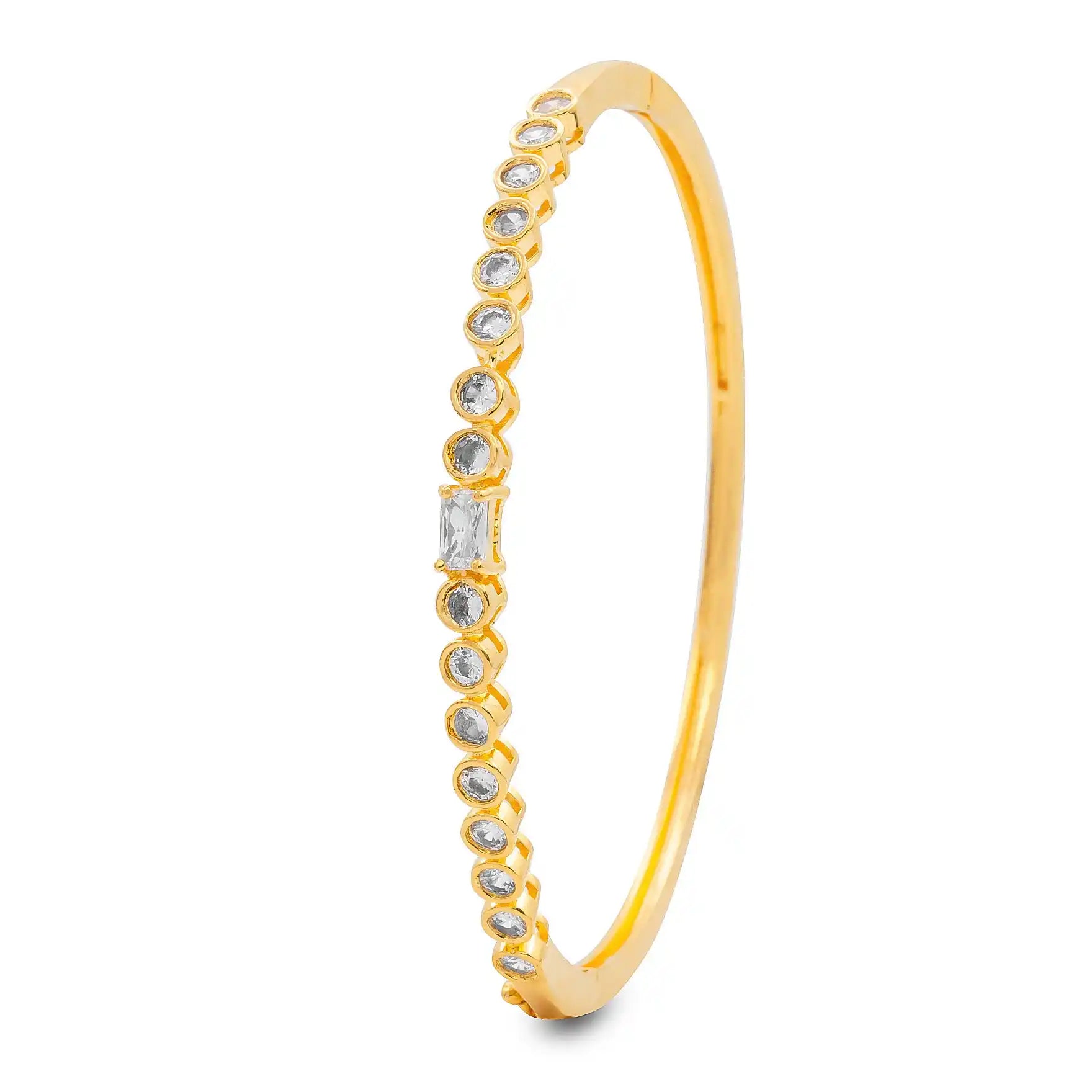 Stone Bracelet Bangle PSBRB65W-002