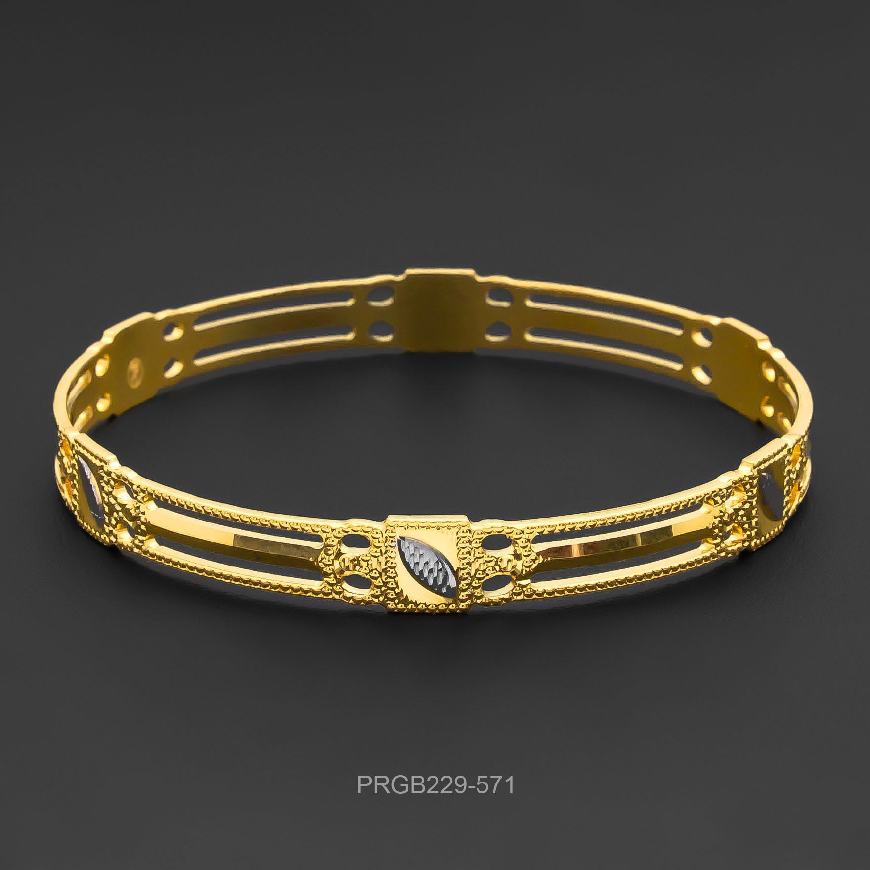 RHODIUM BANGLE PRGB229-571