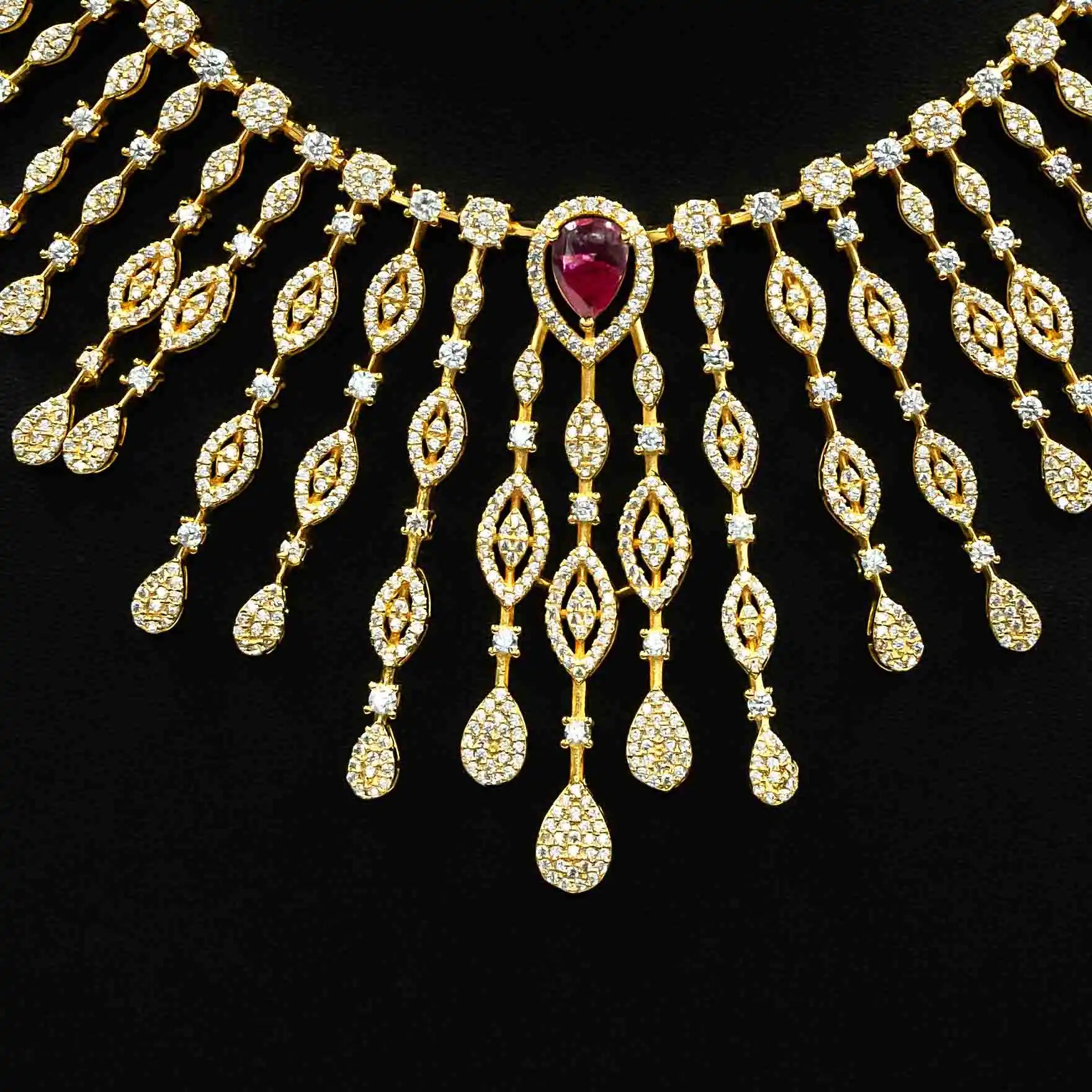 Stone Necklace with Stud PMSNS10WR-0041, PMSHST13WR-023