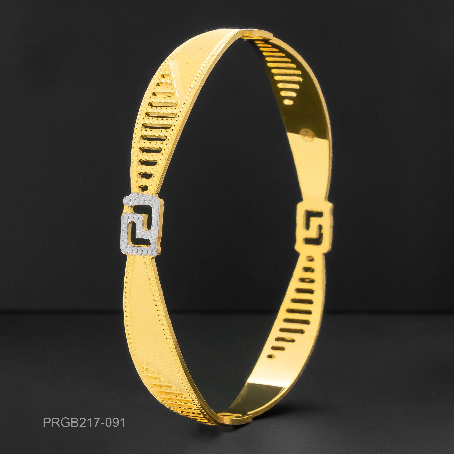 RHODIUM BANGLE PRGB217-091