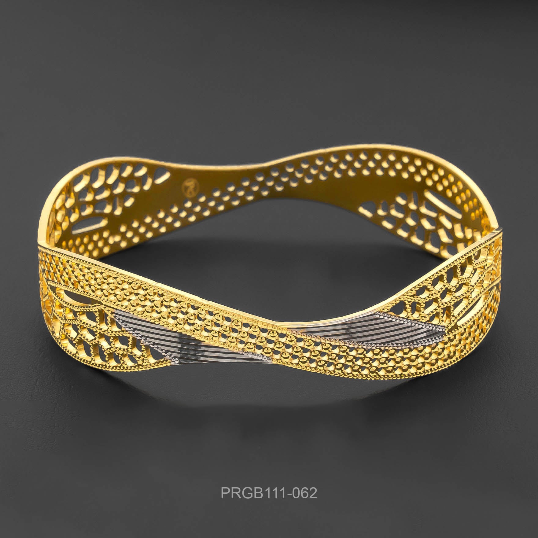 RHODIUM BANGLE PRGB111-062