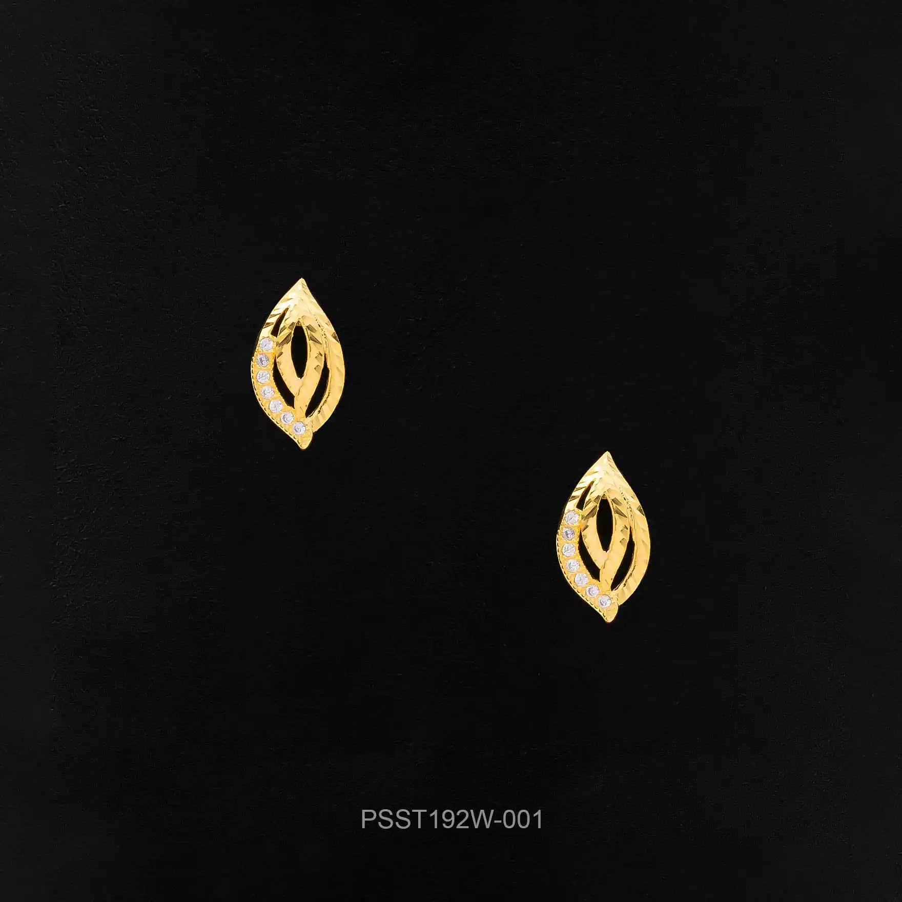 Shop 24 ct Gold Layered Stone Earrings | Parakkat Jewels