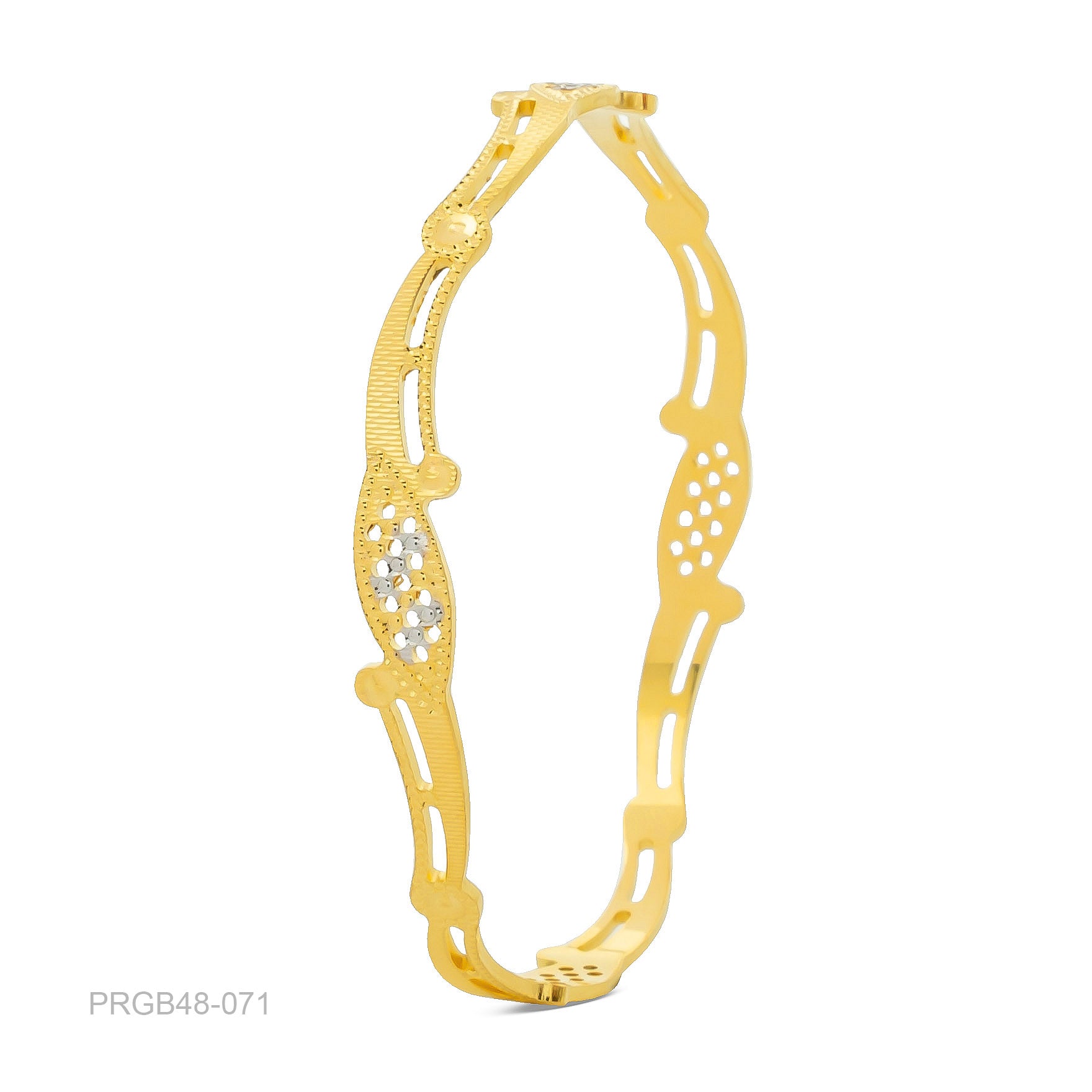 RHODIUM BANGLE PRGB48-071
