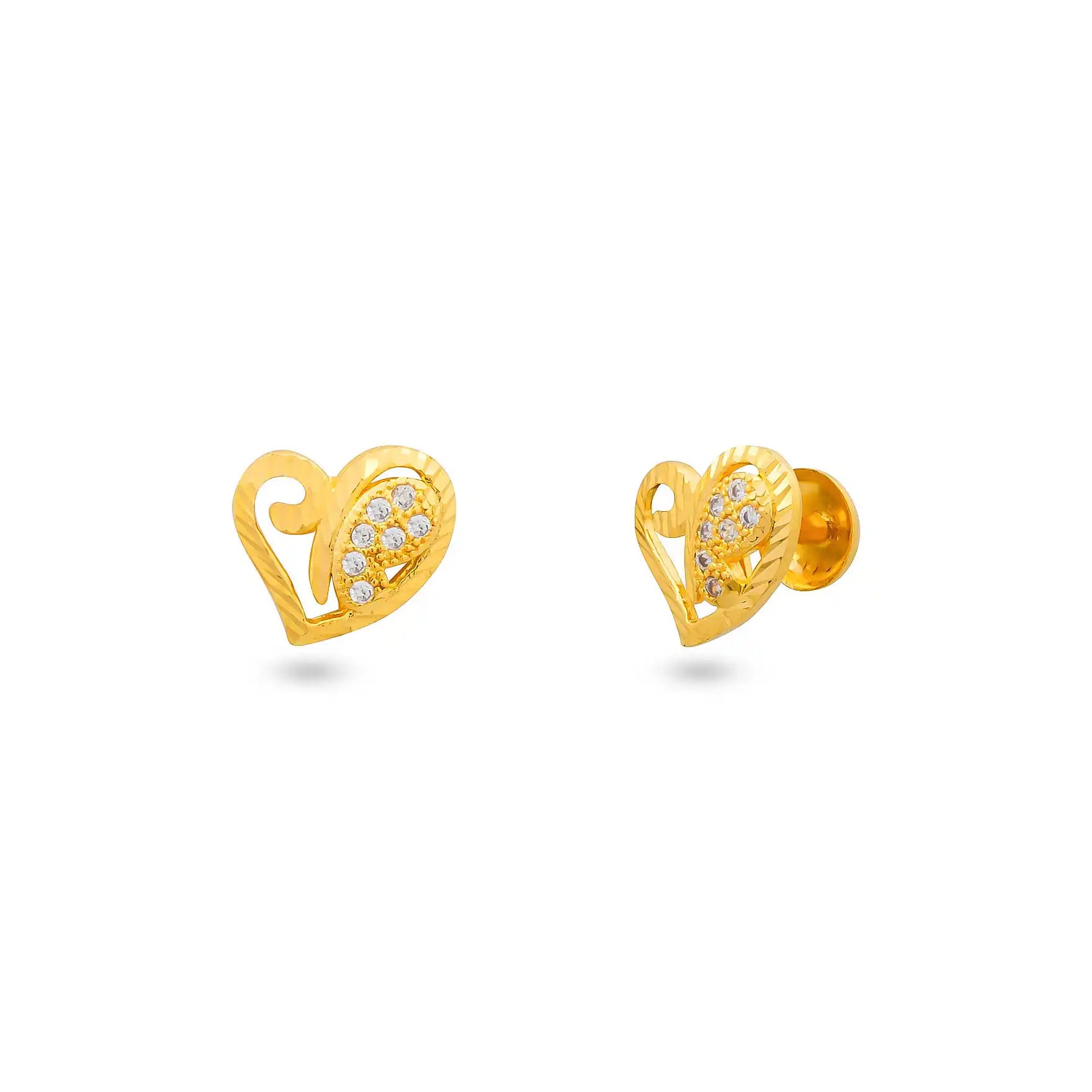 Buy Affordable Gold Plated AD Stone Earrings at Parakkat Jewels 