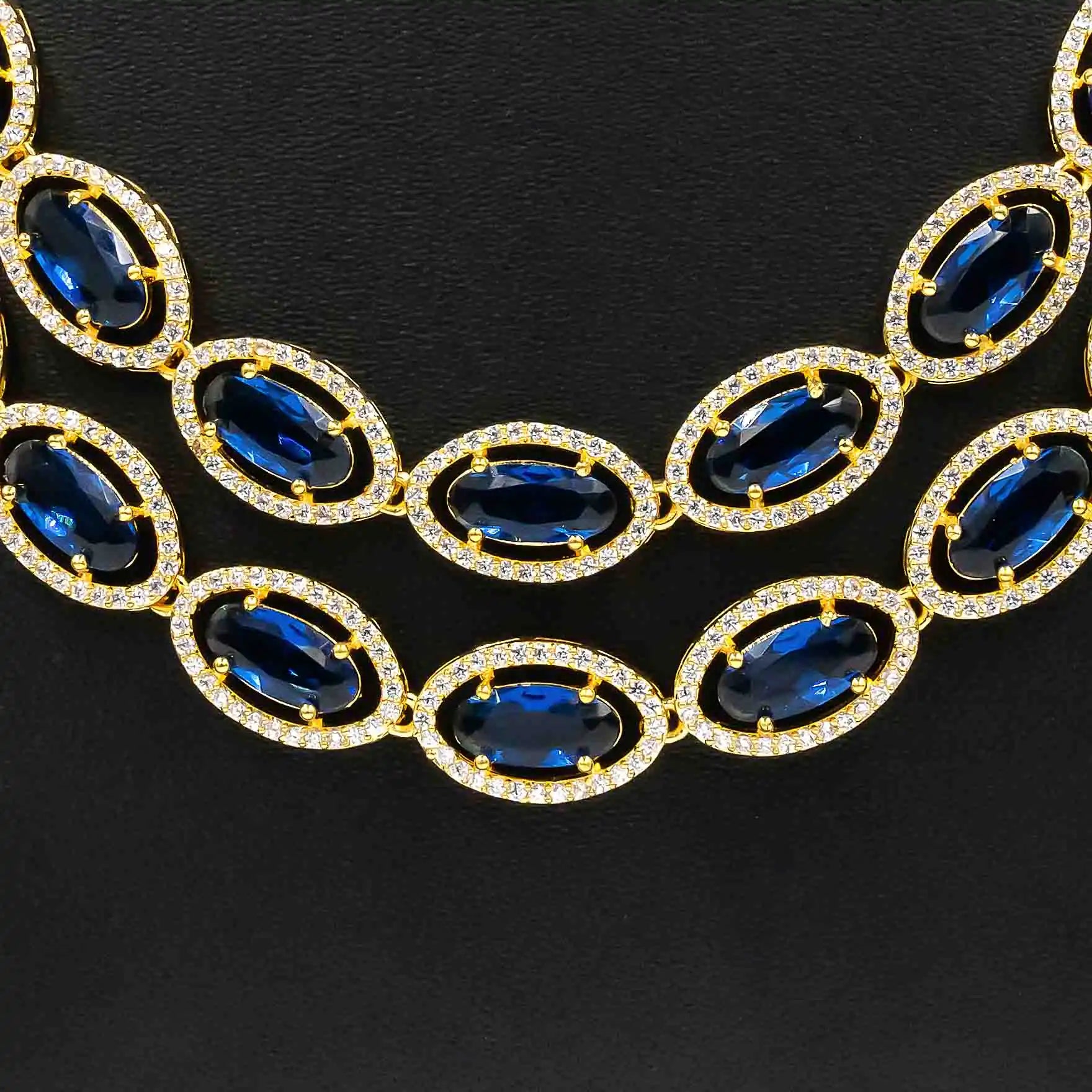 Stone Necklace with Stud PMSNSM2WB2-0051, PMSHST9WBL-003