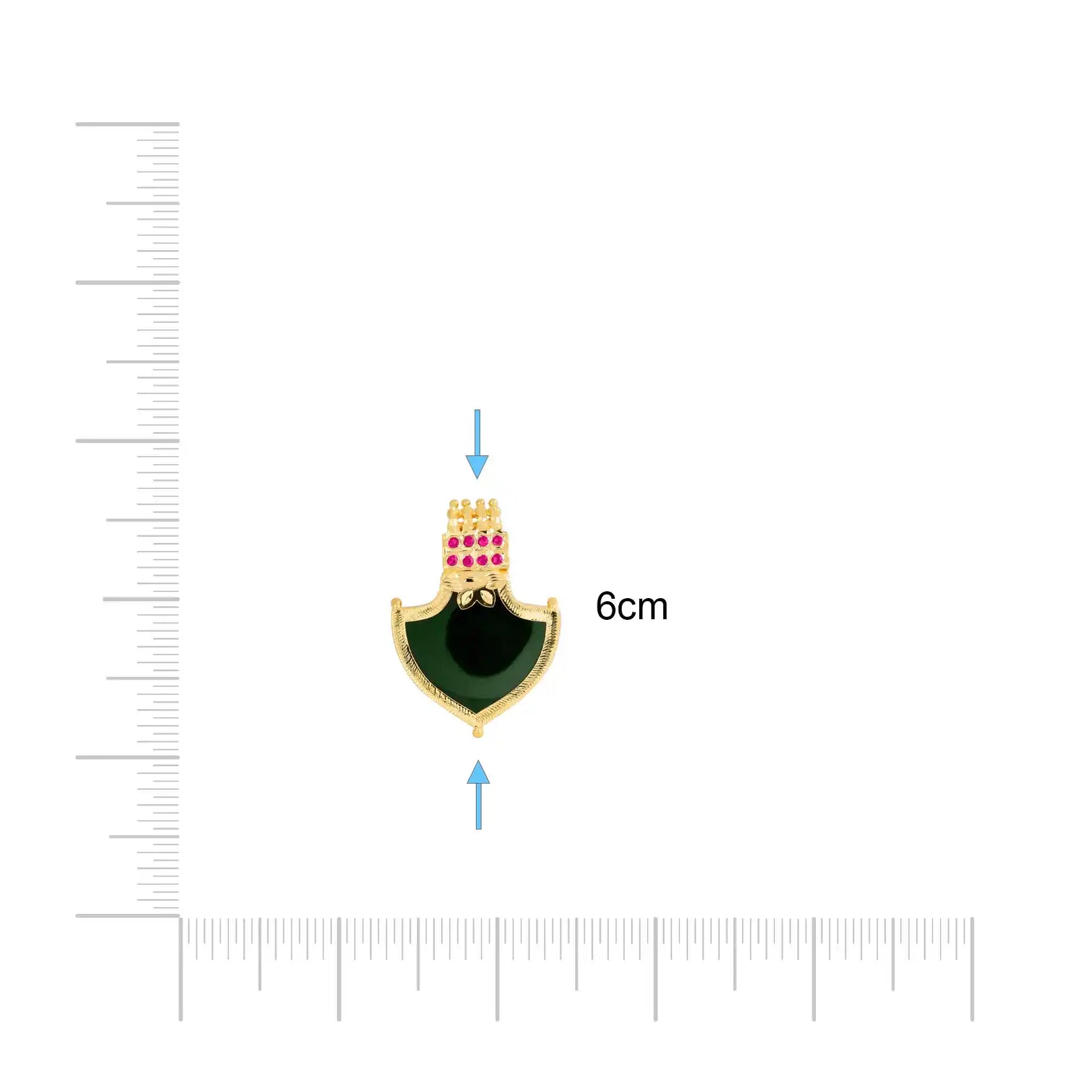 Palakka Green Stone Locket PSPKLPG12A-083