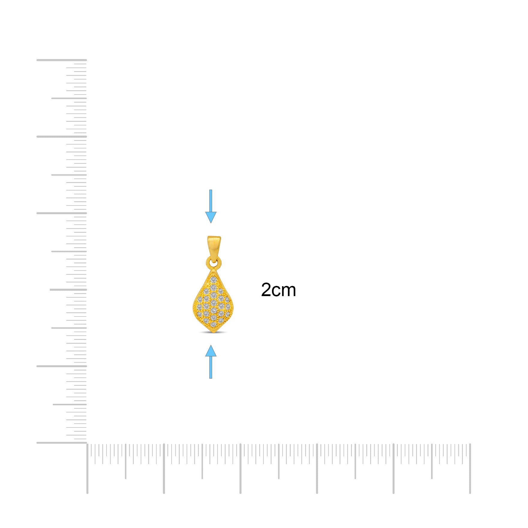 Golden Pendant PSLT105W-09