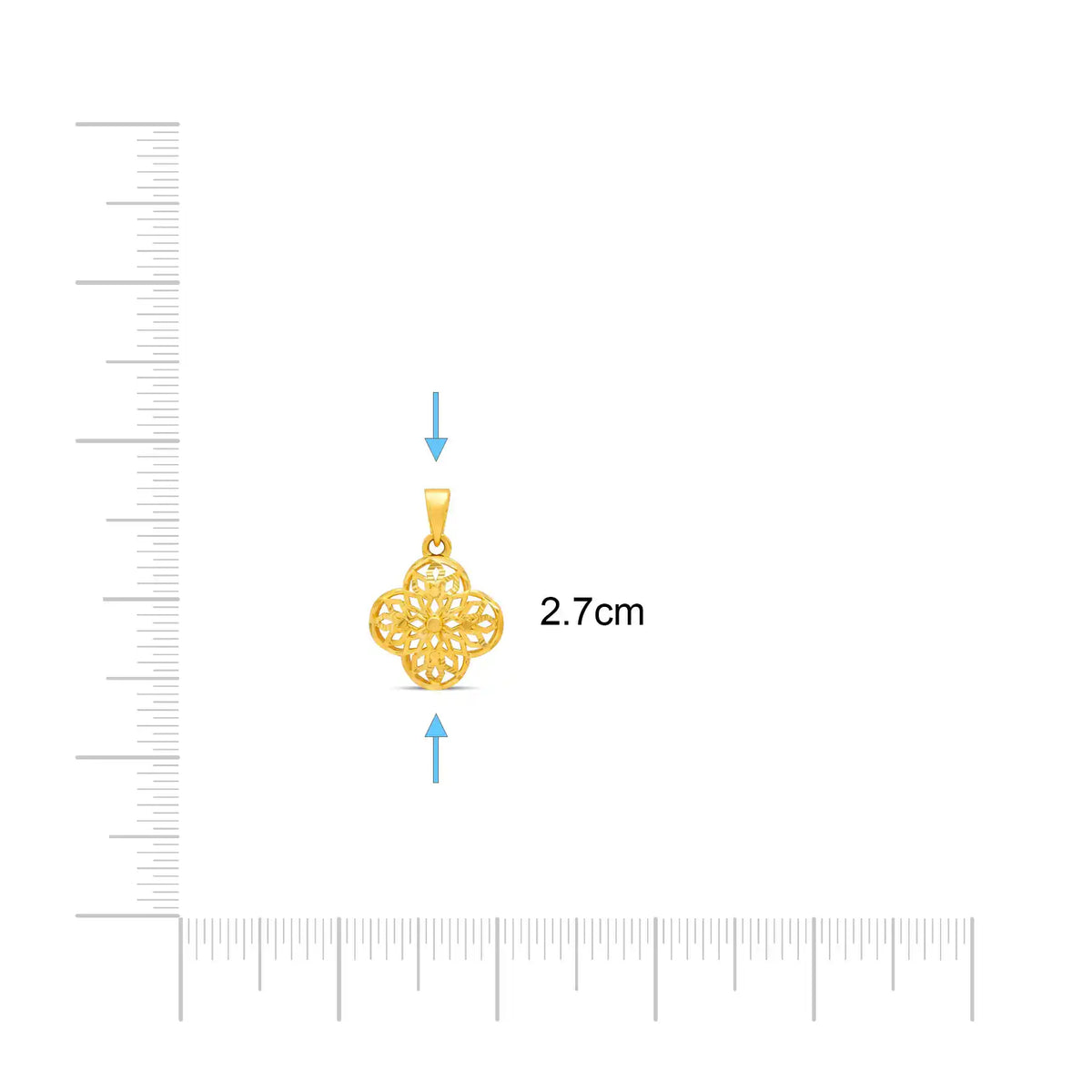 Golden Pendant PGLT142-09 - Gold Plated Jewellery | Parakkat Jewels