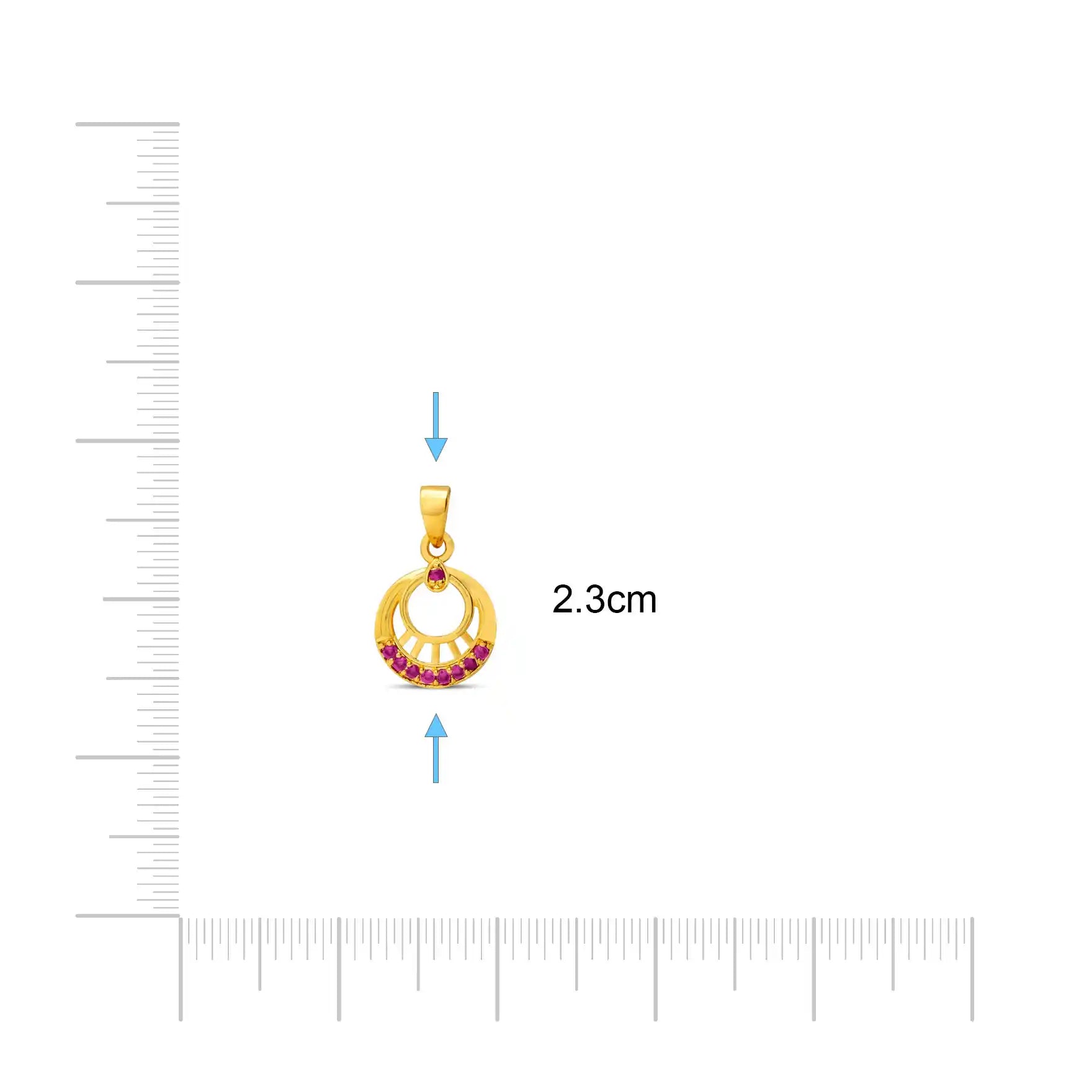 Golden Pendant PSLT236R-09