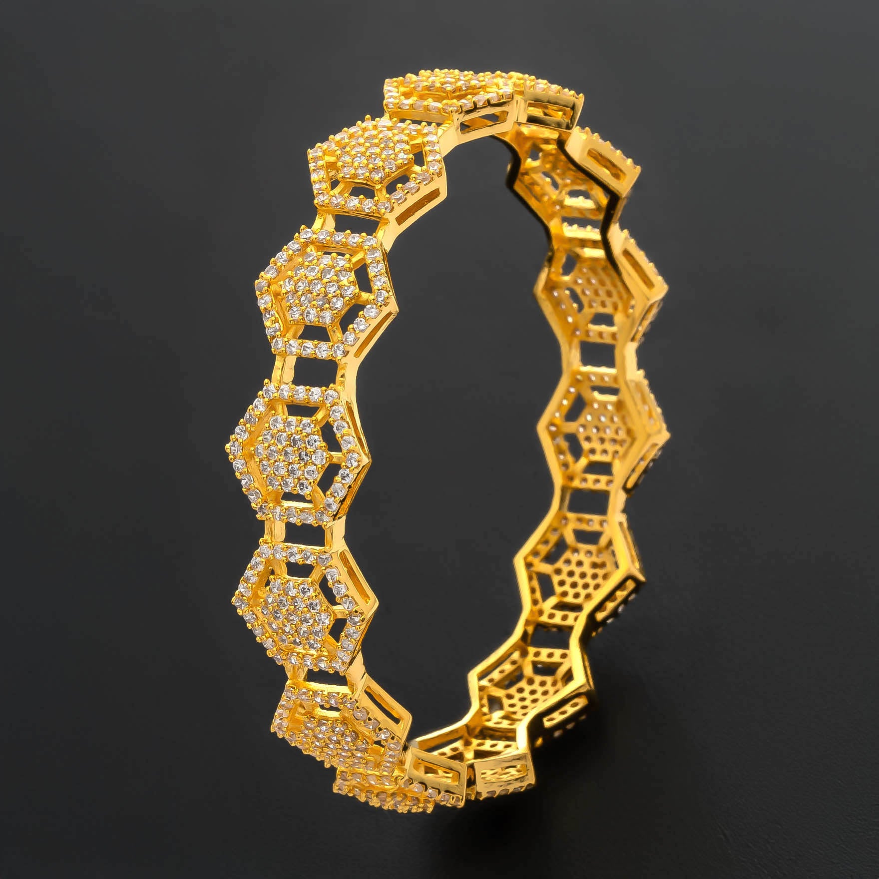 PREMIUM STONE BANGLE PMSB84W-006