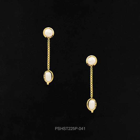 Buy Gold Plated Hanging Stone Stud Online | Parakkat Jewels