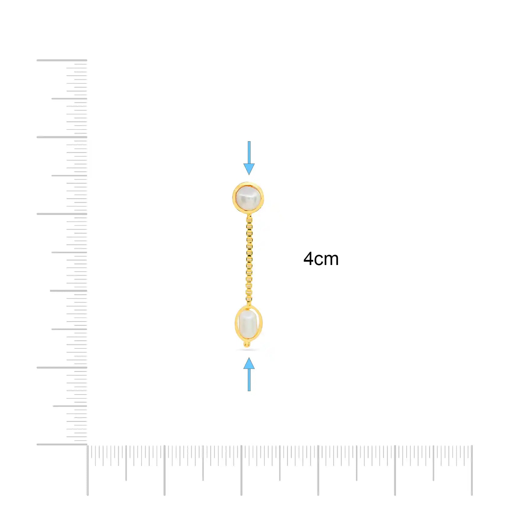 Buy 24k Gold Plated Hanging Stone Stud Online | Parakkat Jewels