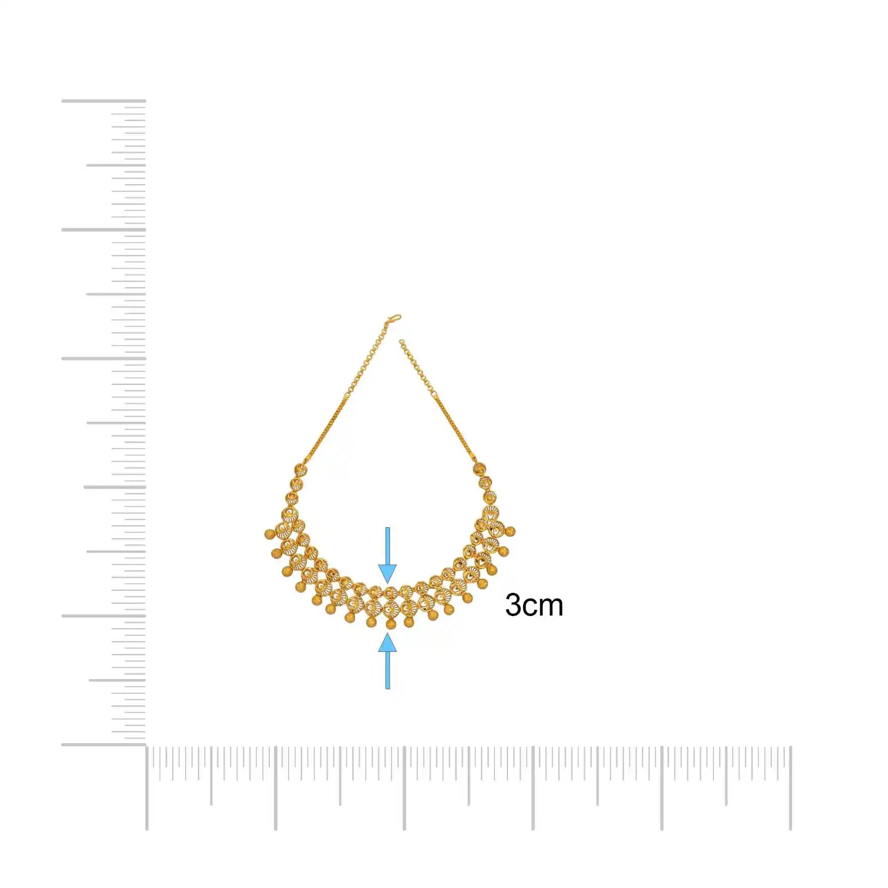 Golden Necklace Short PGNS15-085