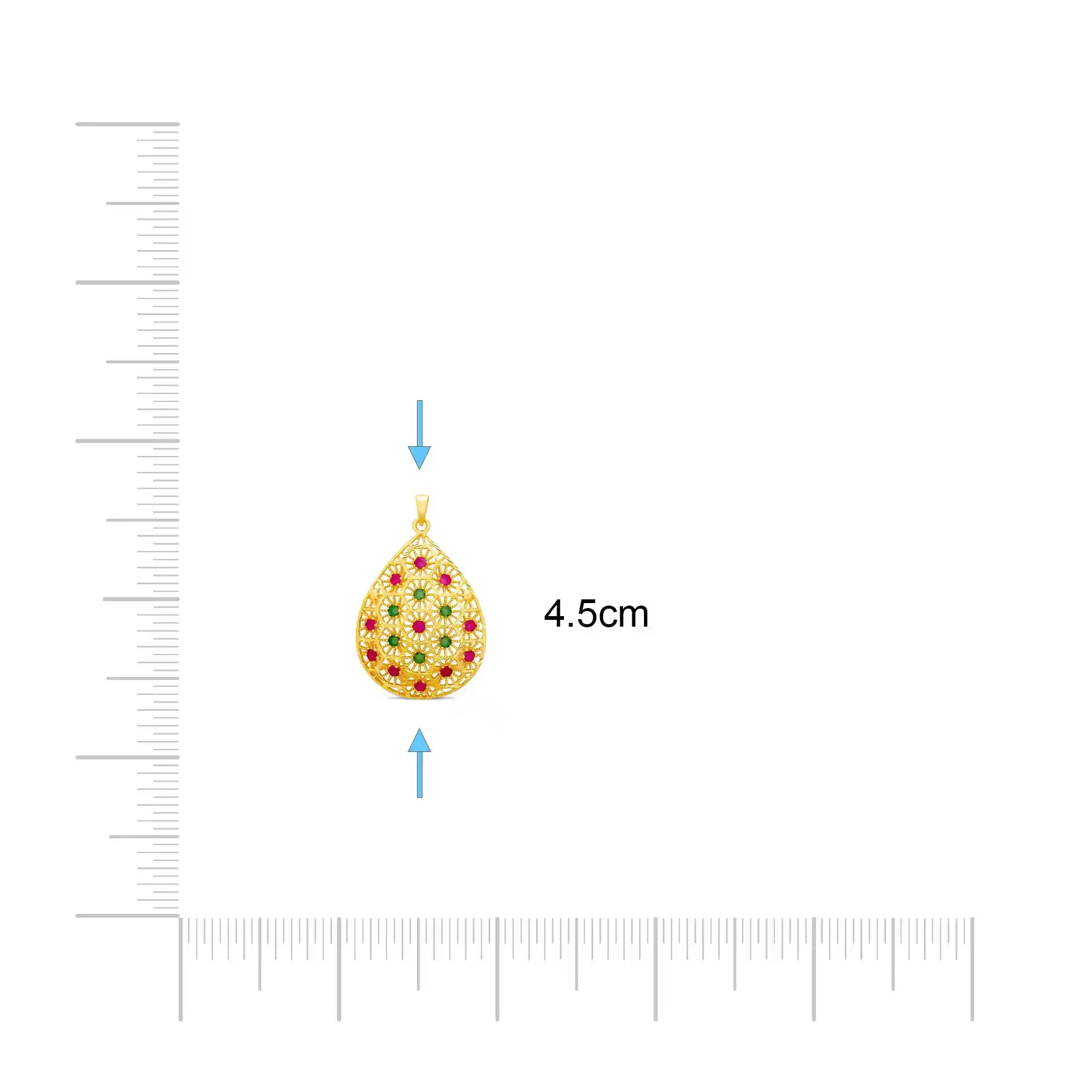 Golden Pendant PSLT34RG-031