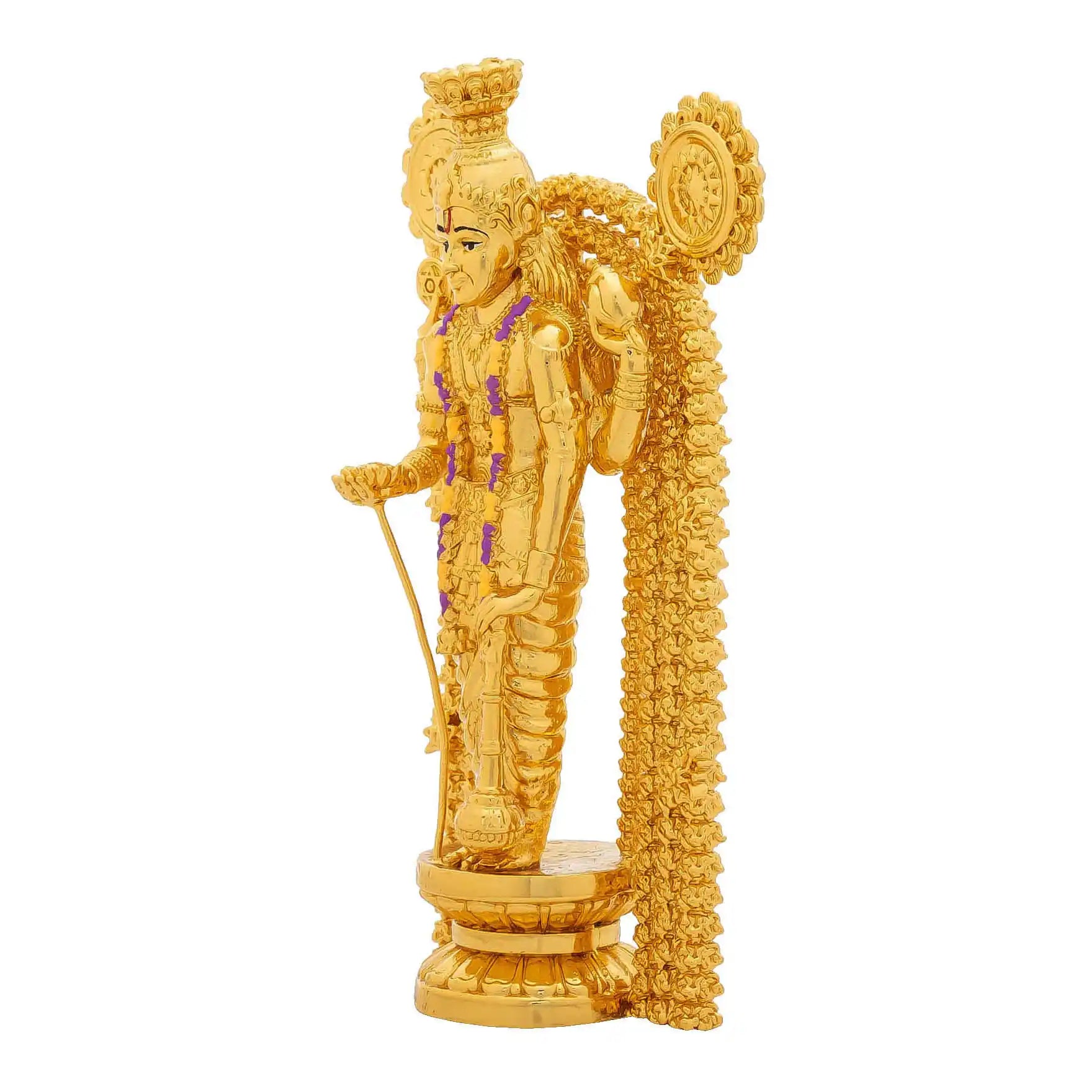 Lord Venkateswara Idol – Traditional South Indian Deity Sculpture – Balaji (Tirupati) Murti/Statue – Home Temple & Puja Gift PIDGA3a-0001