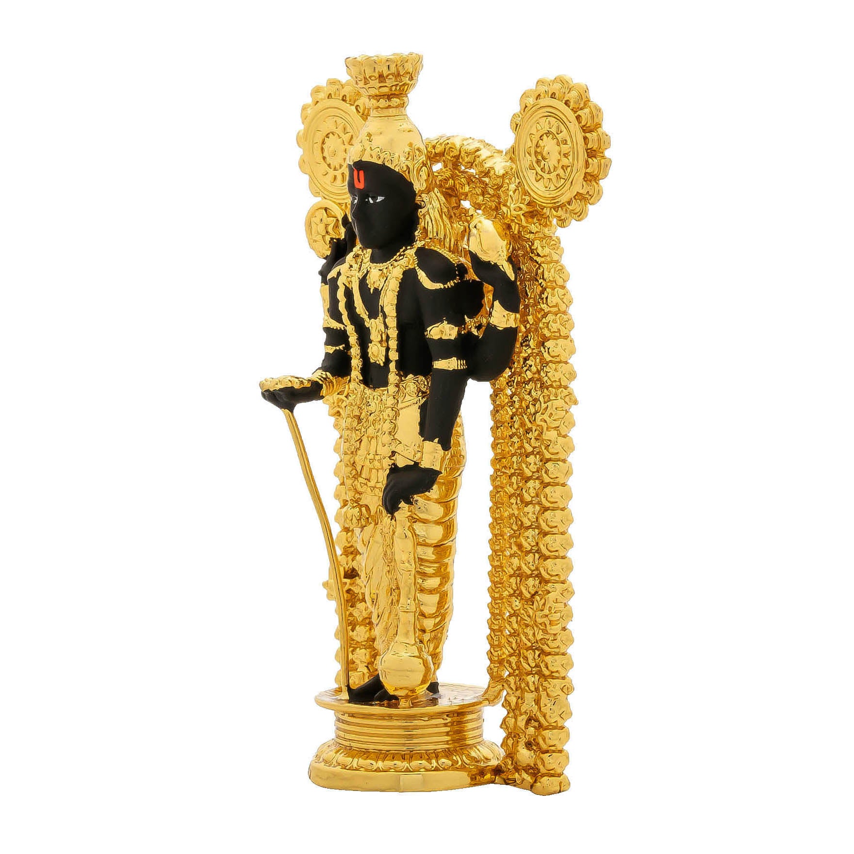 Lord Venkateswara Idol – Gold-Plated Resin Murti – Tirupati Balaji Temple Sculpture – Hindu Deity for Home Temple & Puja Décor |PIDBGA2-093