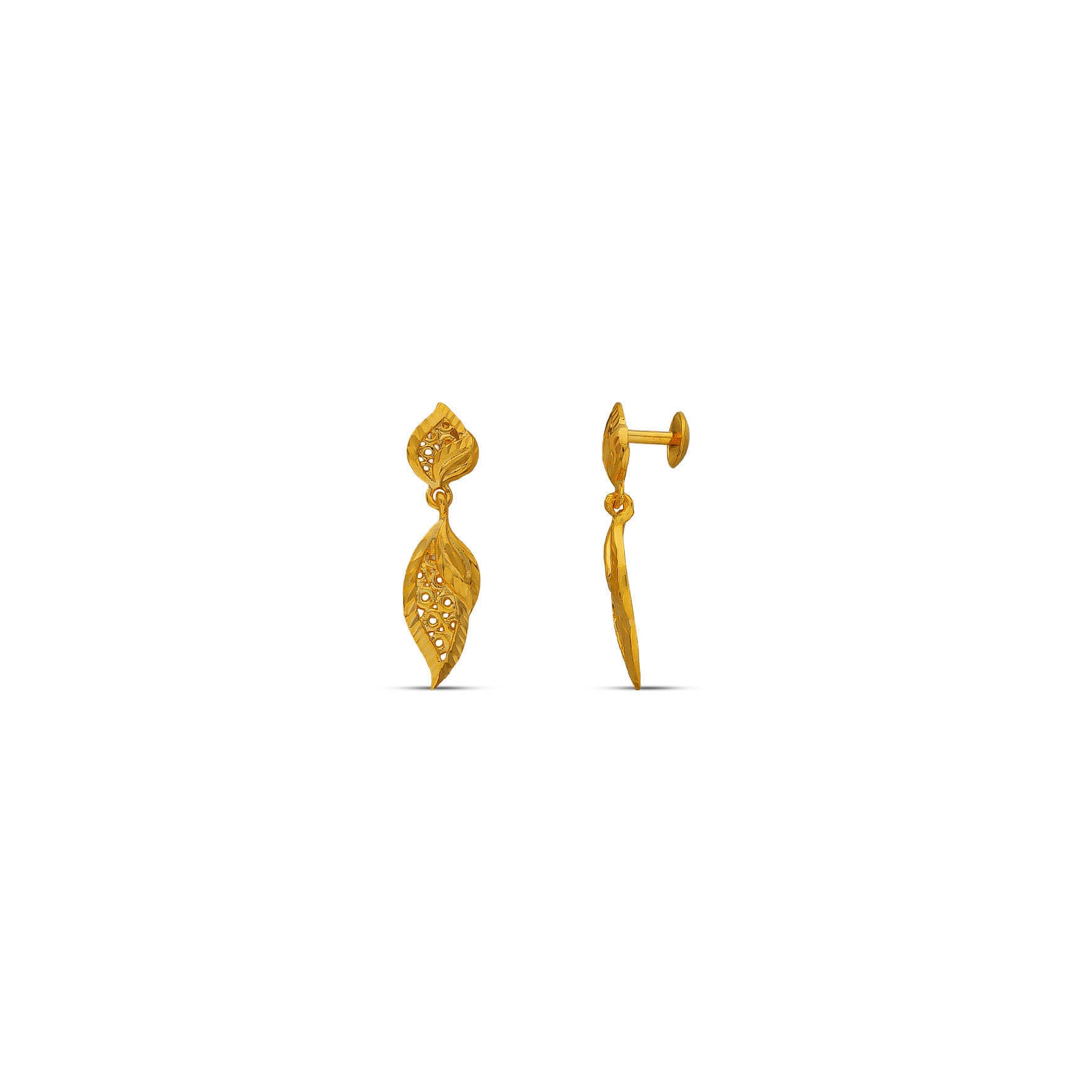 Golden Hanging Stud PGHST342-001