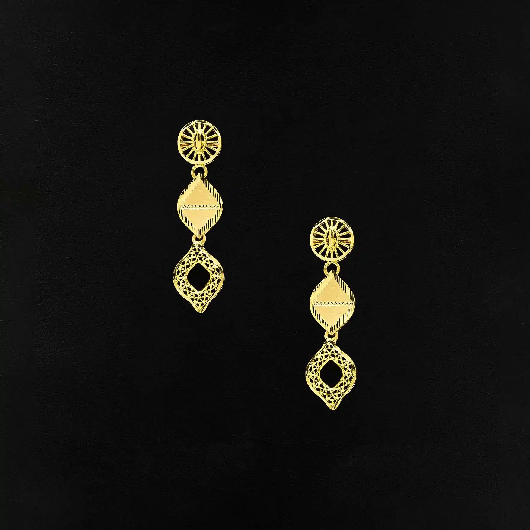Golden Necklace with stud PGNS43-036, PGHST165-041