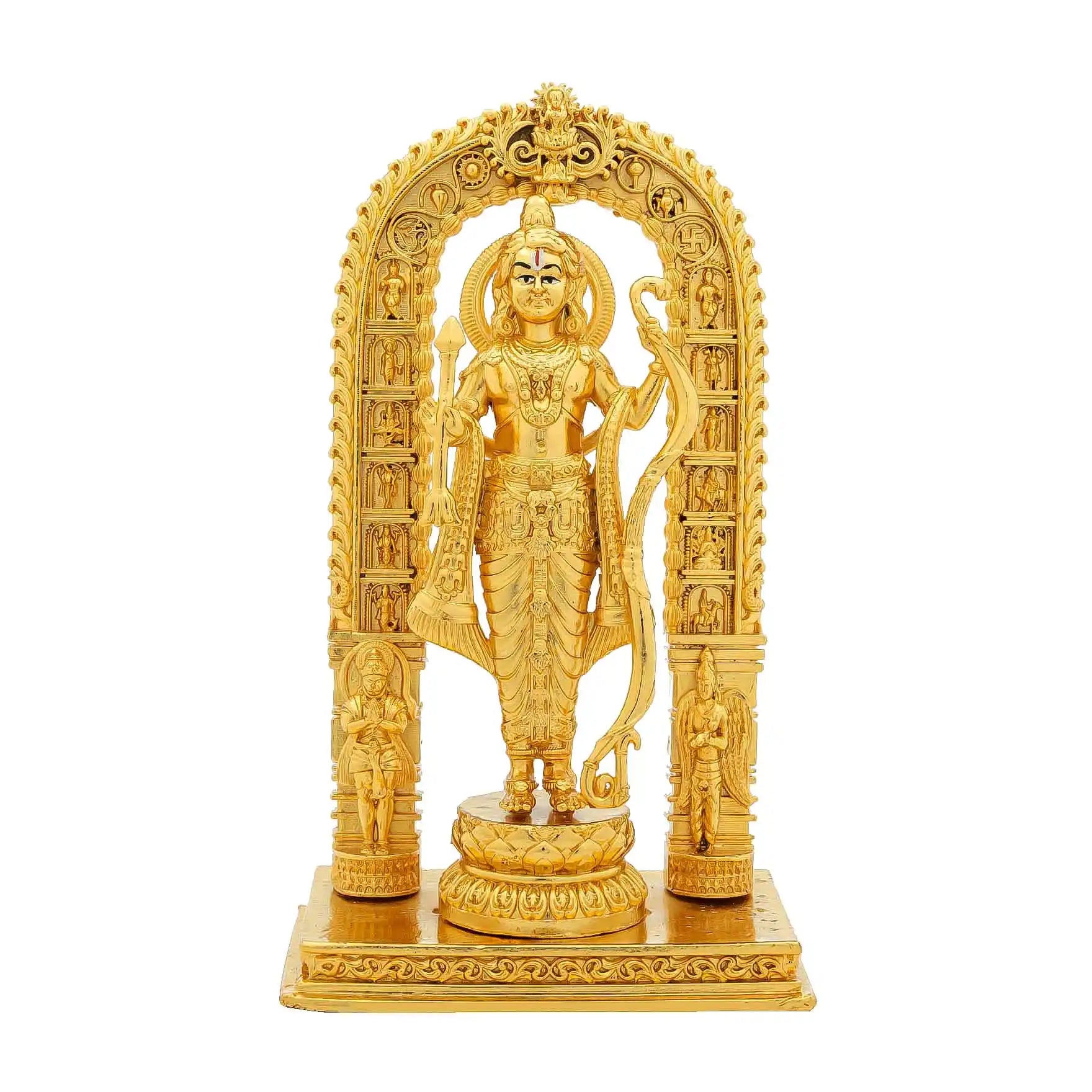 “Lord Murugan Idol – Subramanya Swamy Golden Statue for Home Temple, Pooja & Decor” PIDSR7-0041
