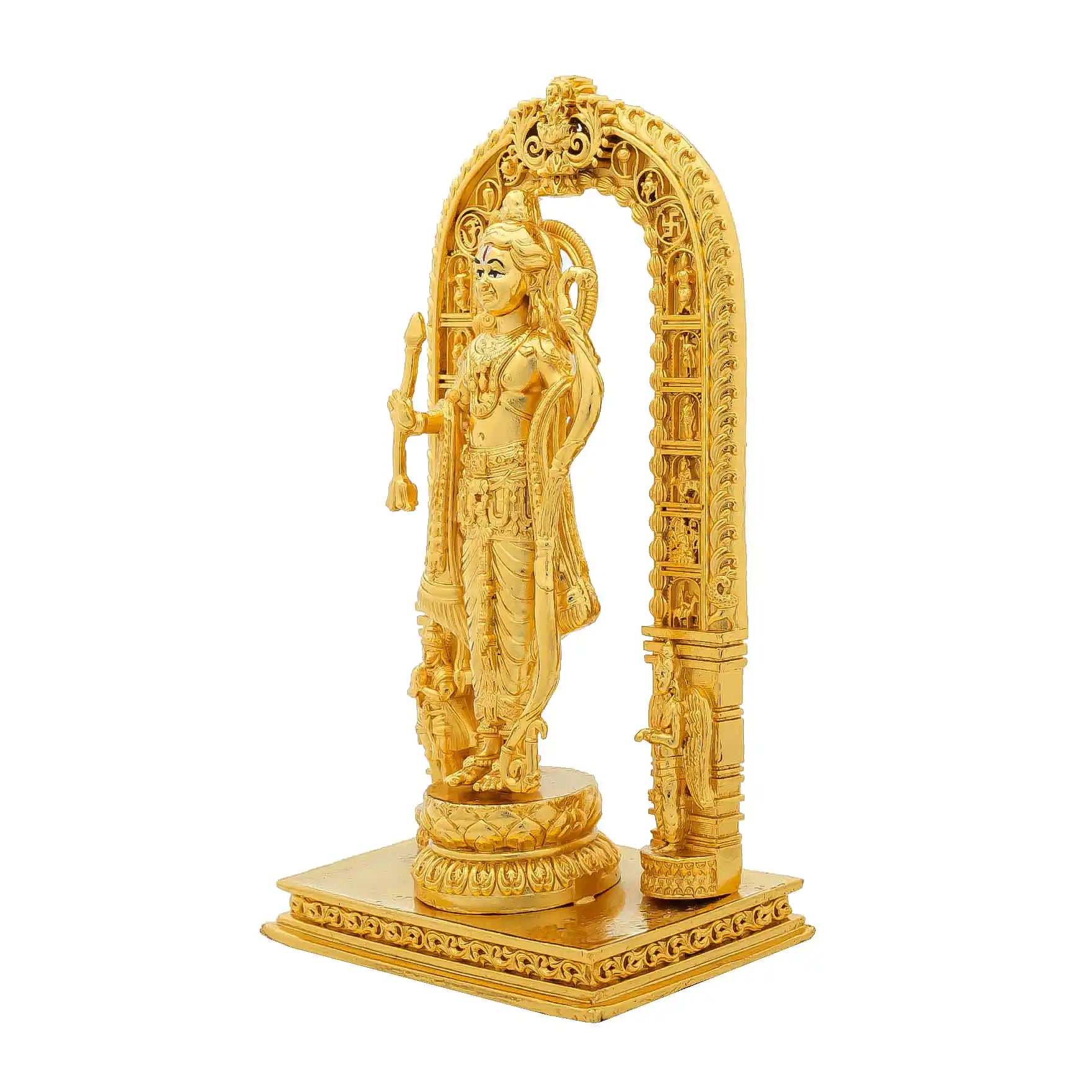 “Lord Murugan Idol – Subramanya Swamy Golden Statue for Home Temple, Pooja & Decor” PIDSR7-0041