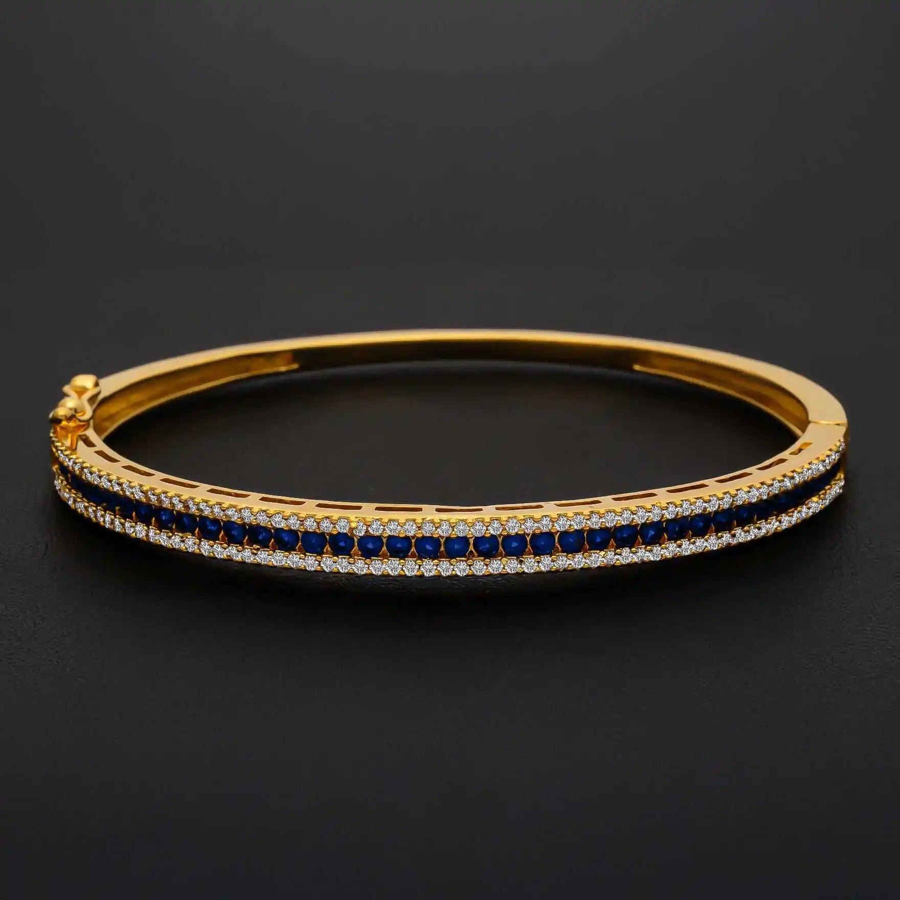Stone Bracelet Bangle PSBRB85WBL-002