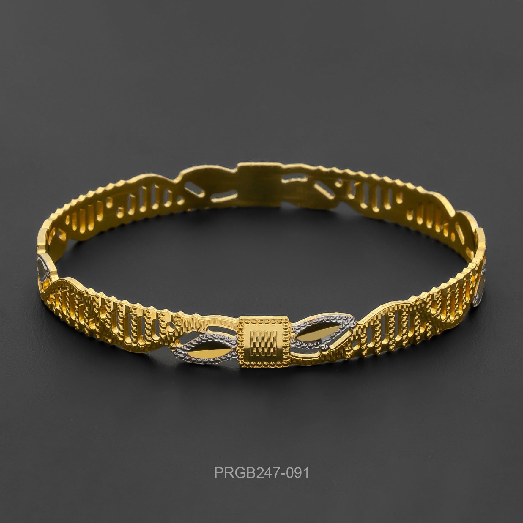 RHODIUM BANGLE PRGB247-091