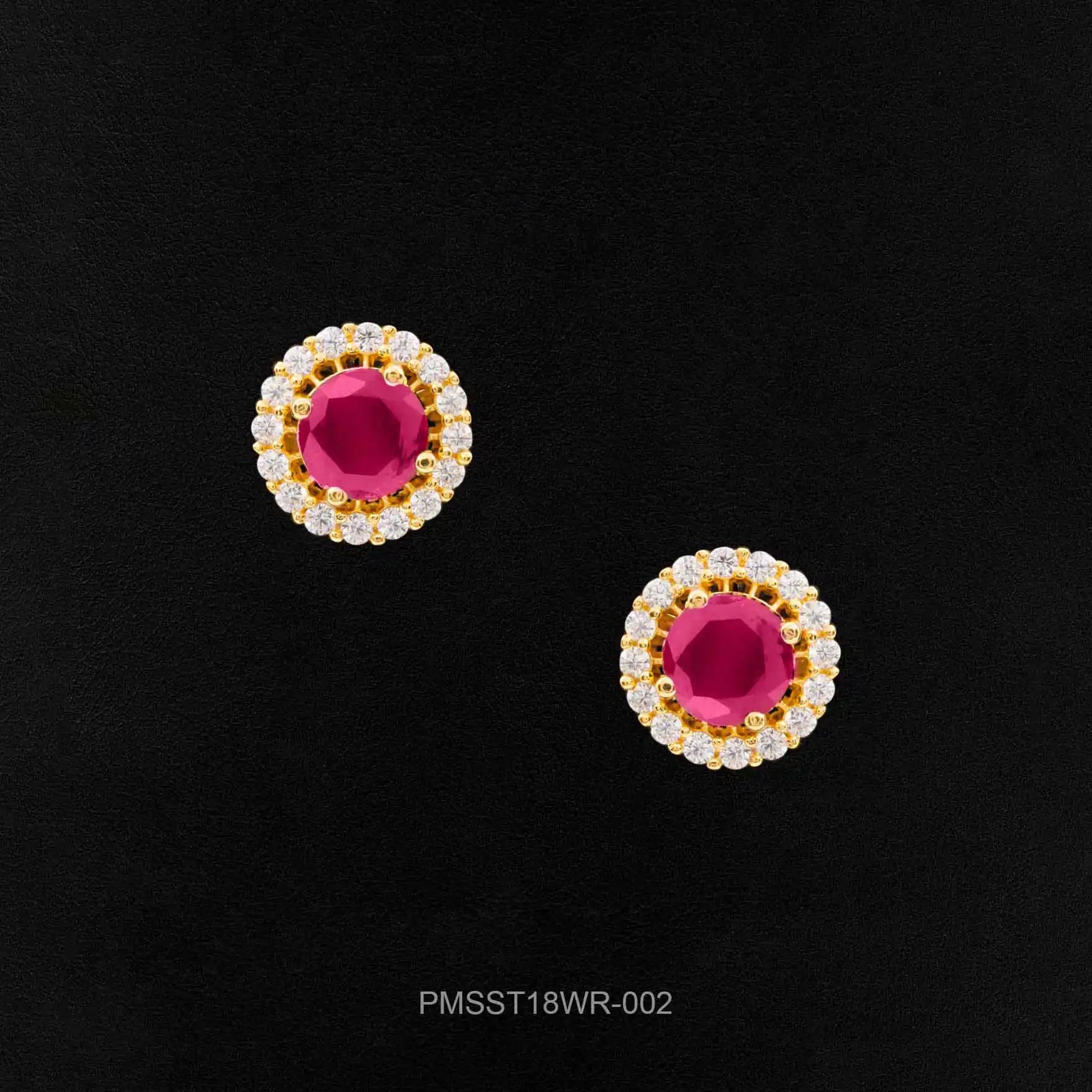 Buy Premium AD Stone Gold Plated Earrings Online | Parakkat Jewels 