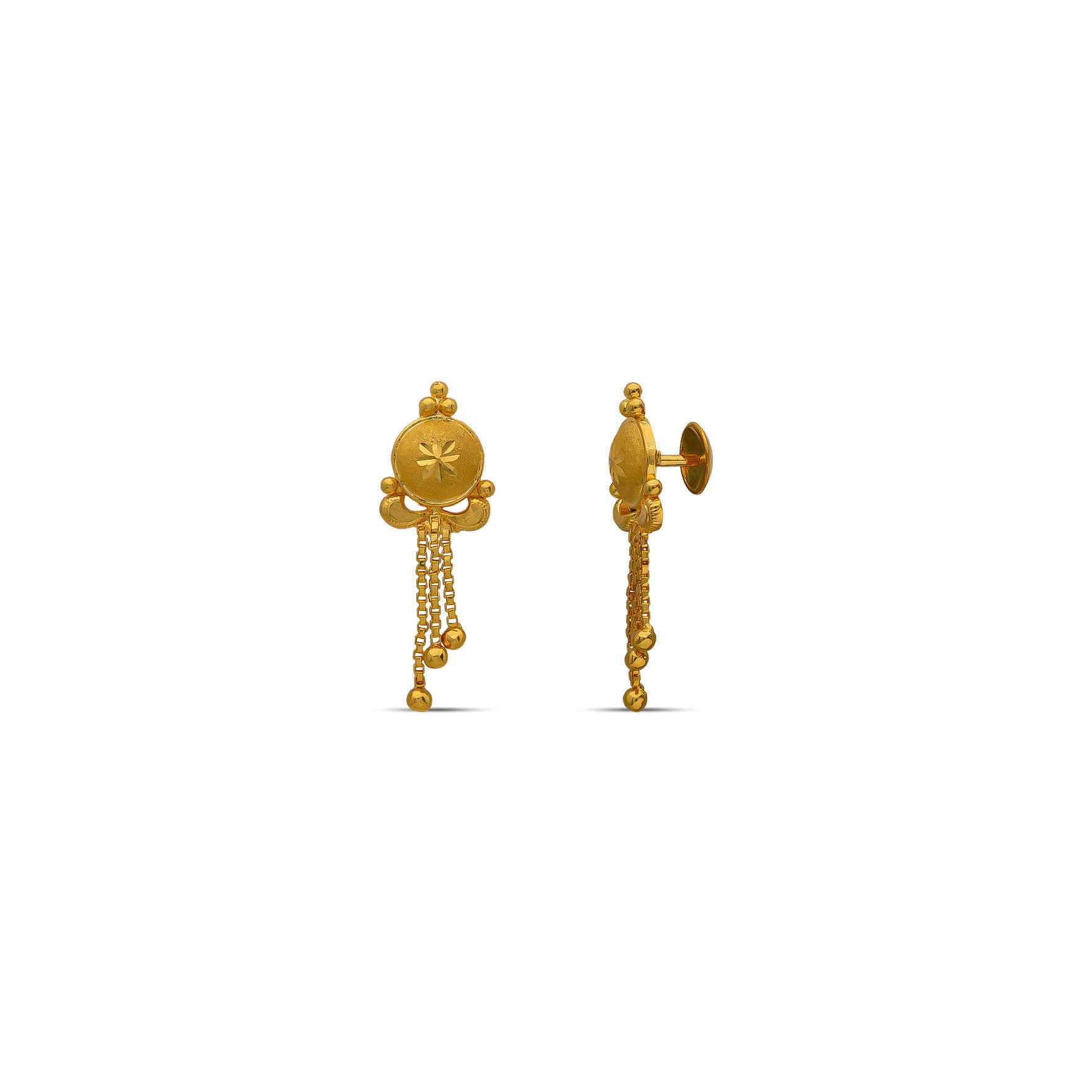 Golden Hanging Stud  PGHST190-041