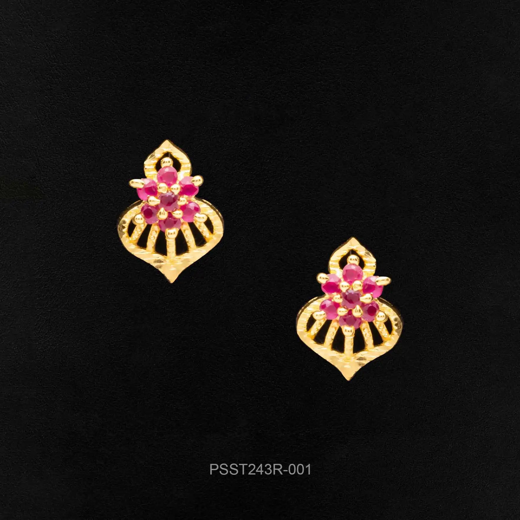 Buy 24k Gold Plated Stone Earrings for Women | Parakkat Jewels